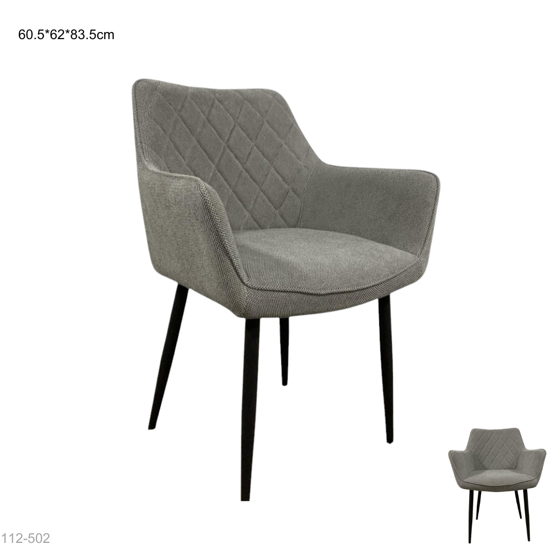 SILLA MODERNA TELA GRIS 60.5*62*83.5CM