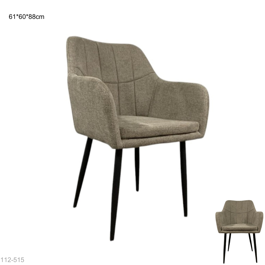 SILLA MODERNA TELA BEIGE  61*60*88CM