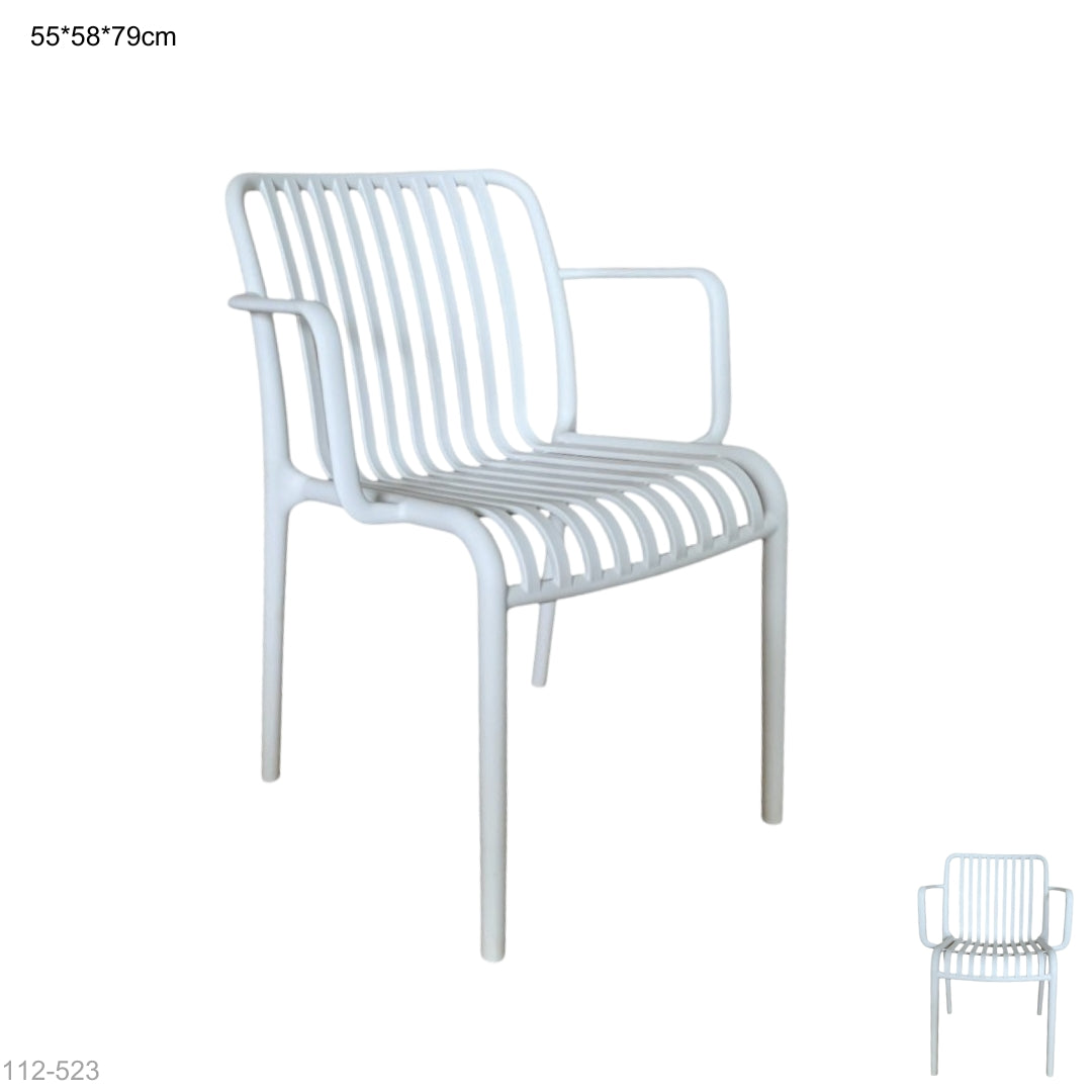 SILLA PLASTICA BLANCA 55*58*79CM