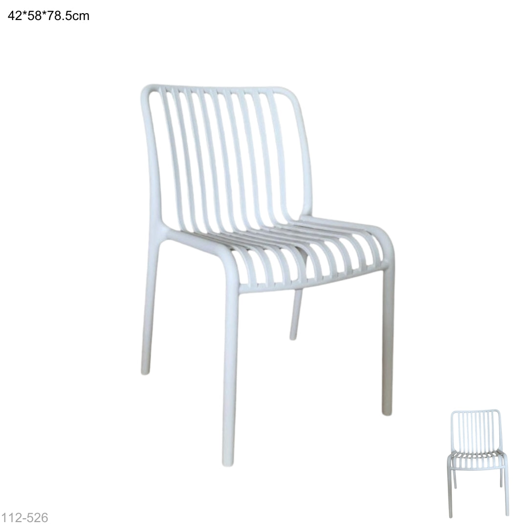 Silla Plástica Blanca 42x58x78.5 cm - vista 2 - Ref. 112-526