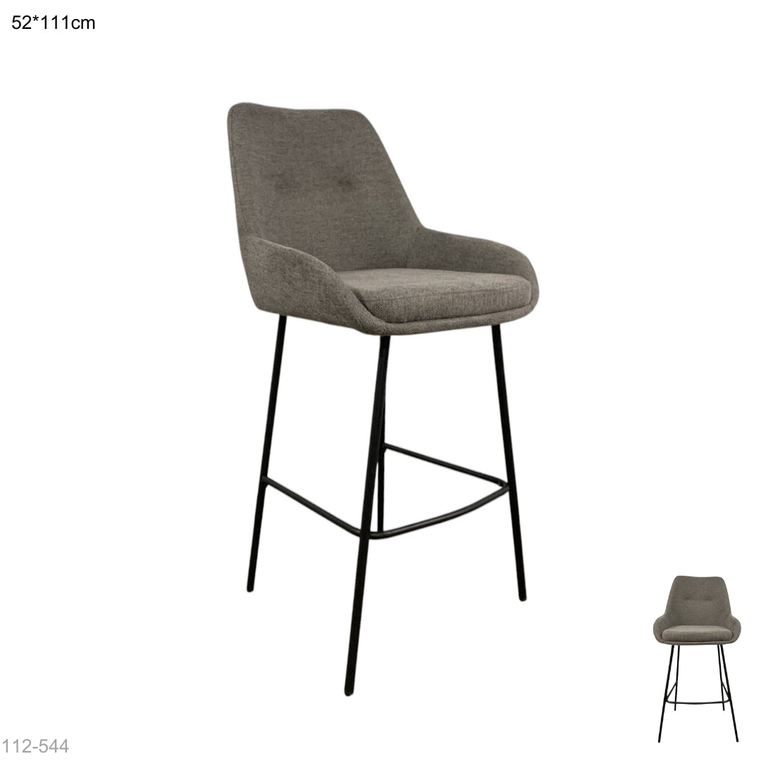 SILLA DE BAR GRIS CLARO 52*111.5CM