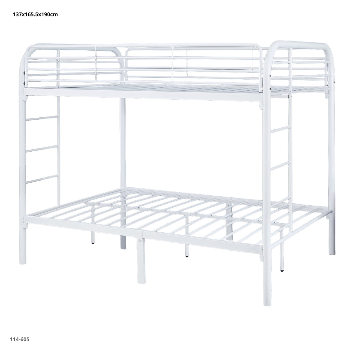 Camarote full/full de metal blanco - producto