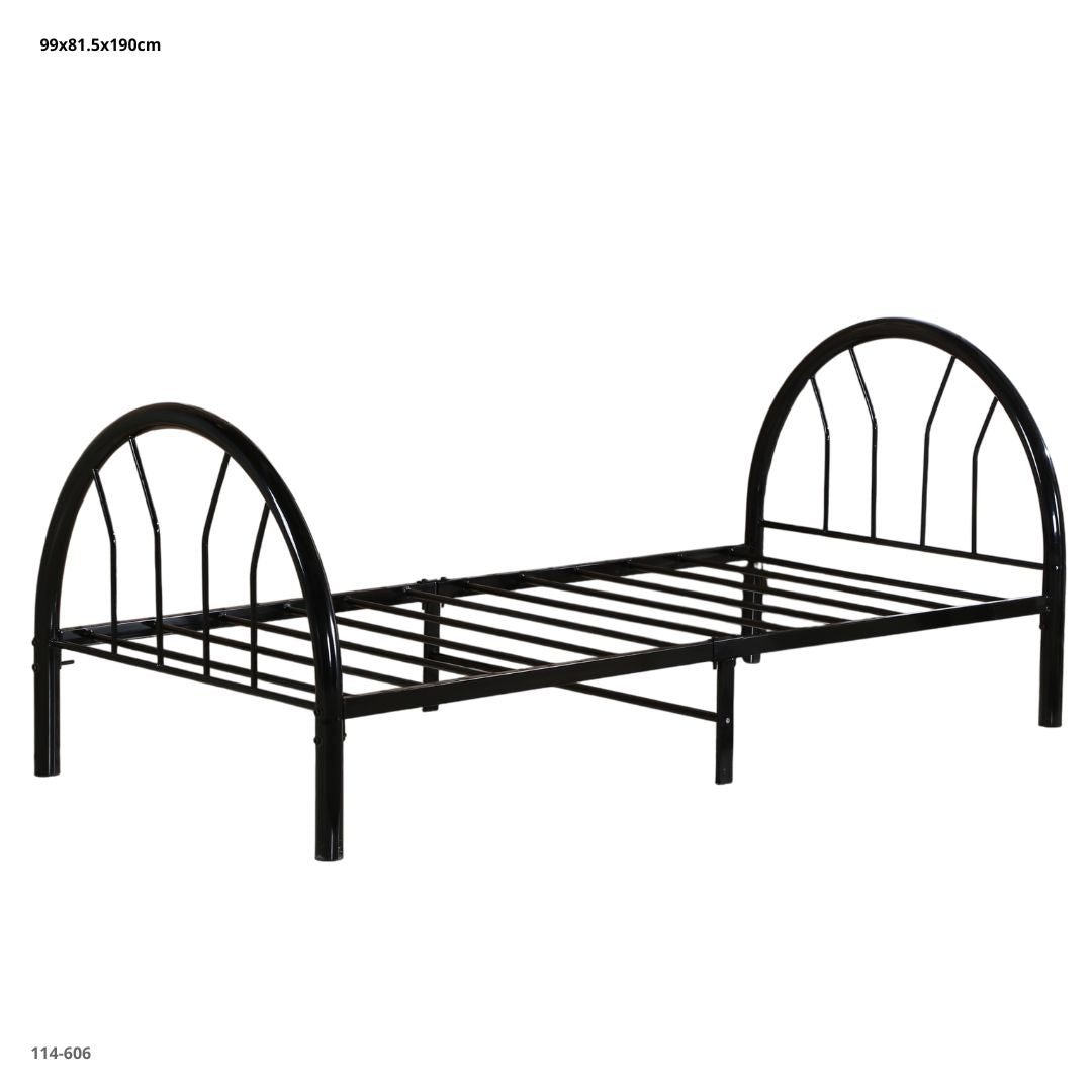 CAMA TWIN DE METAL NEGRO