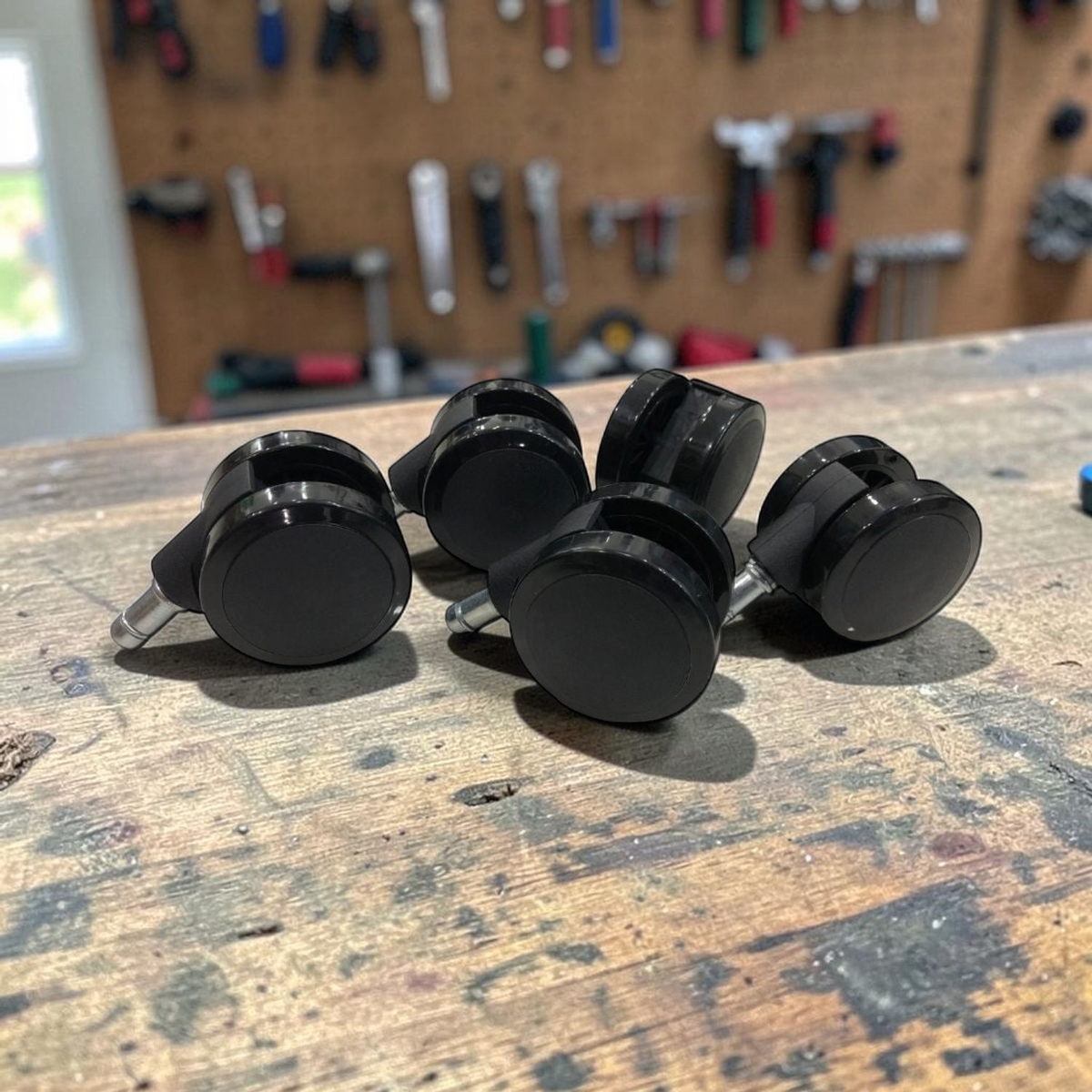 Ruedas Negras para Sillas de Oficina 60MM en ambiente