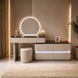 Vanity con Espejo/Luz y Taburete - vista principal (121-1034)