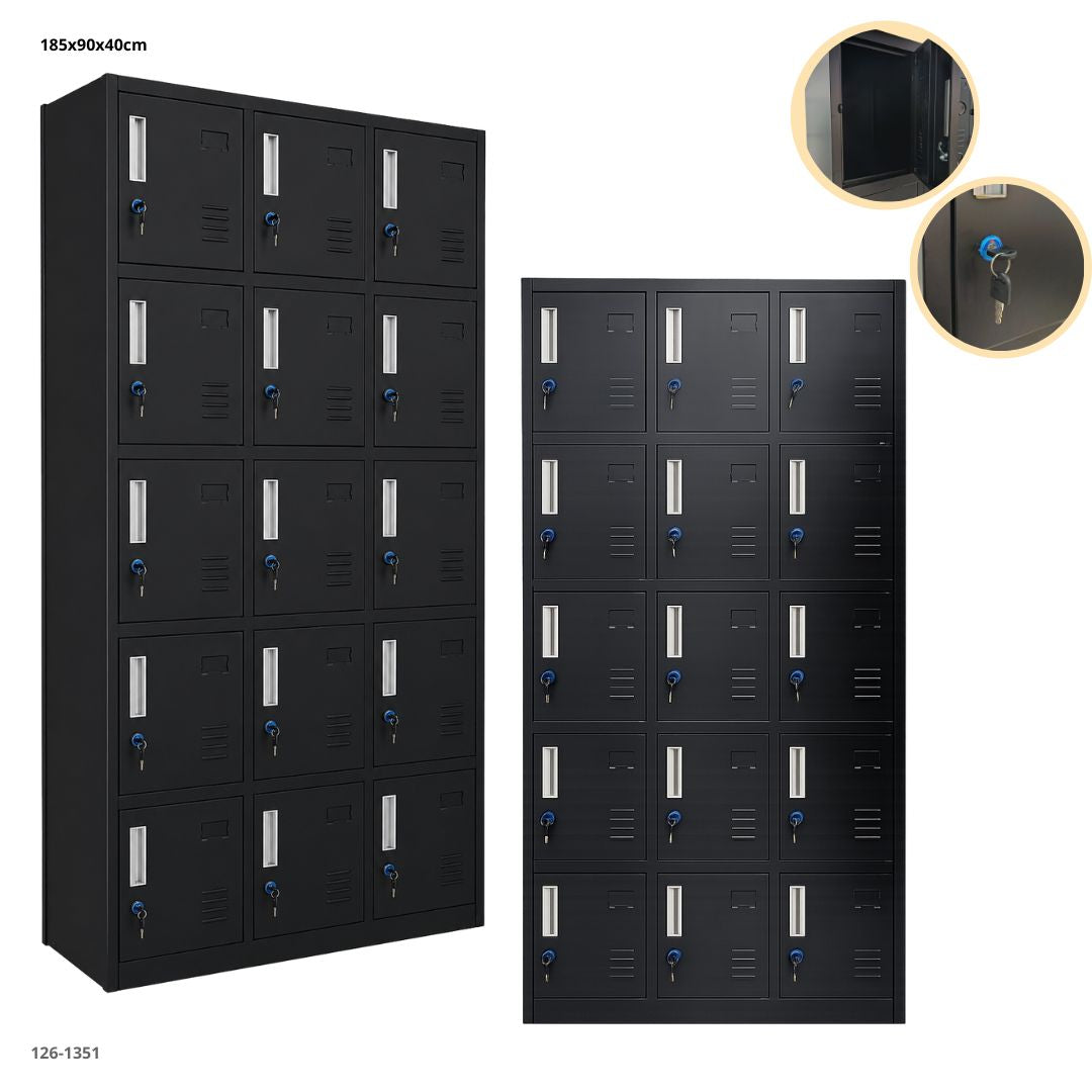 CASILLERO METALICO 15 PUERTAS PLEGABLE