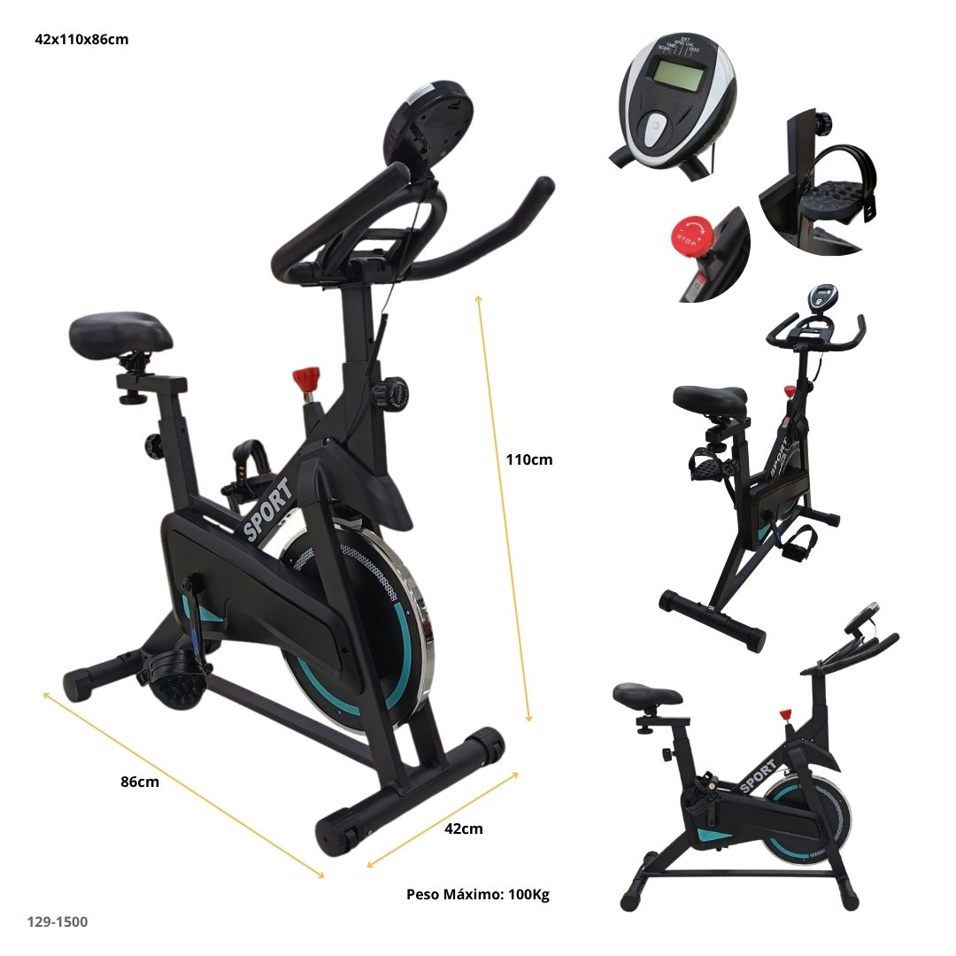 BICICLETA ESTÁTICA CAP. 100KG