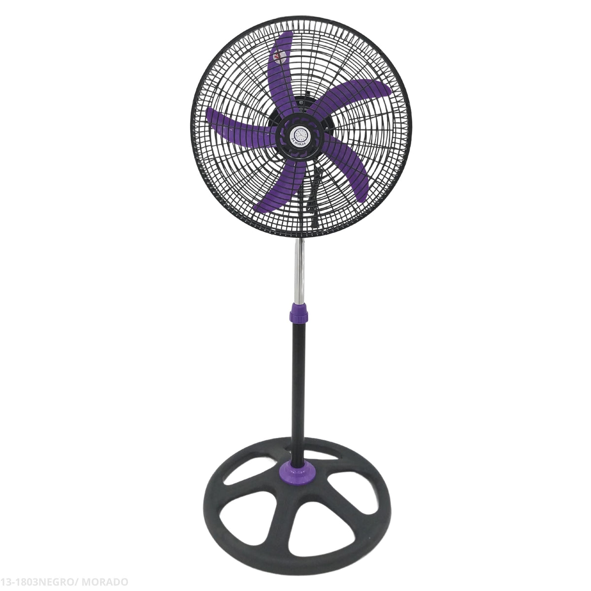 Abanico 18 pulgadas 5 aspas morado - producto