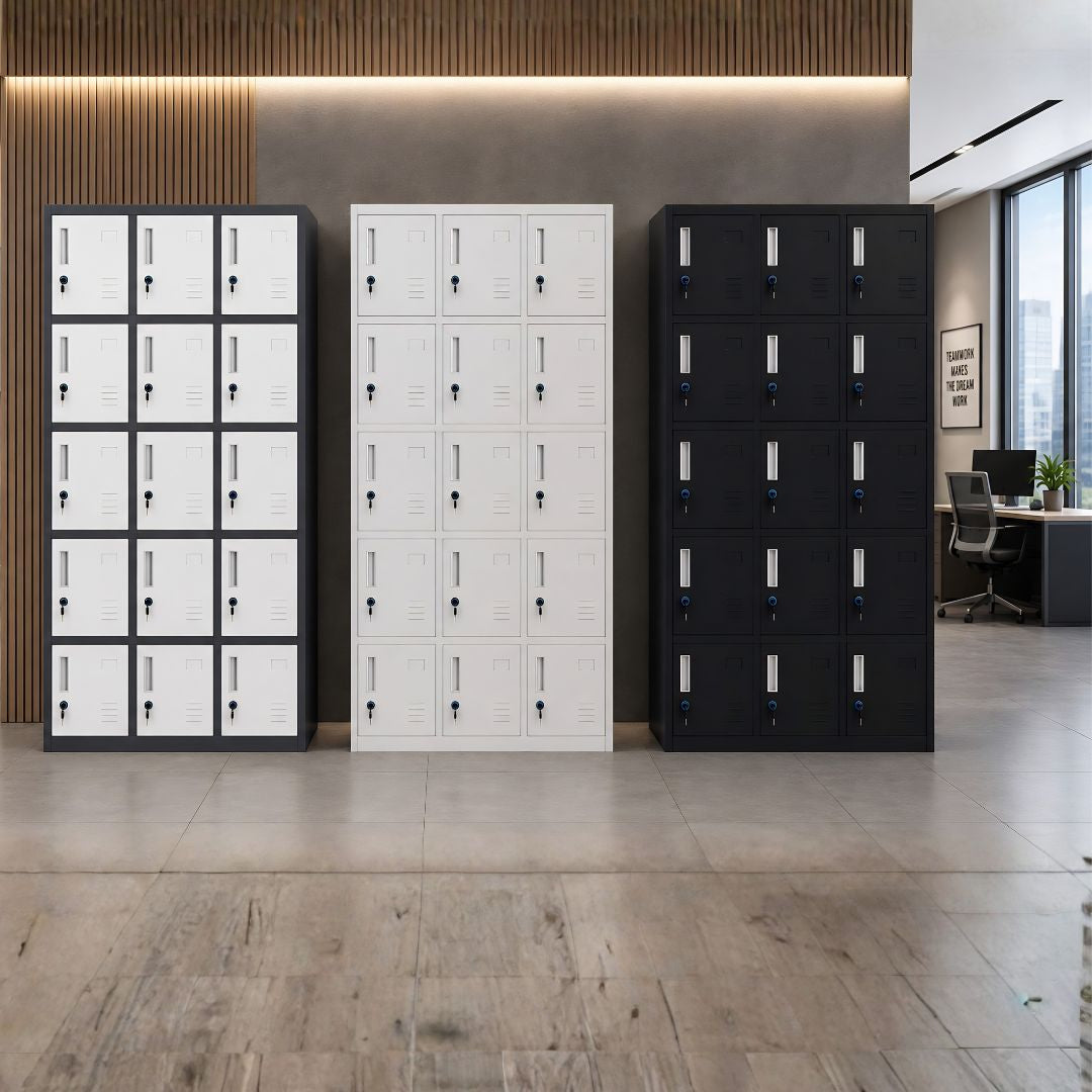 CASILLERO METALICO 15 PUERTAS PLEGABLE