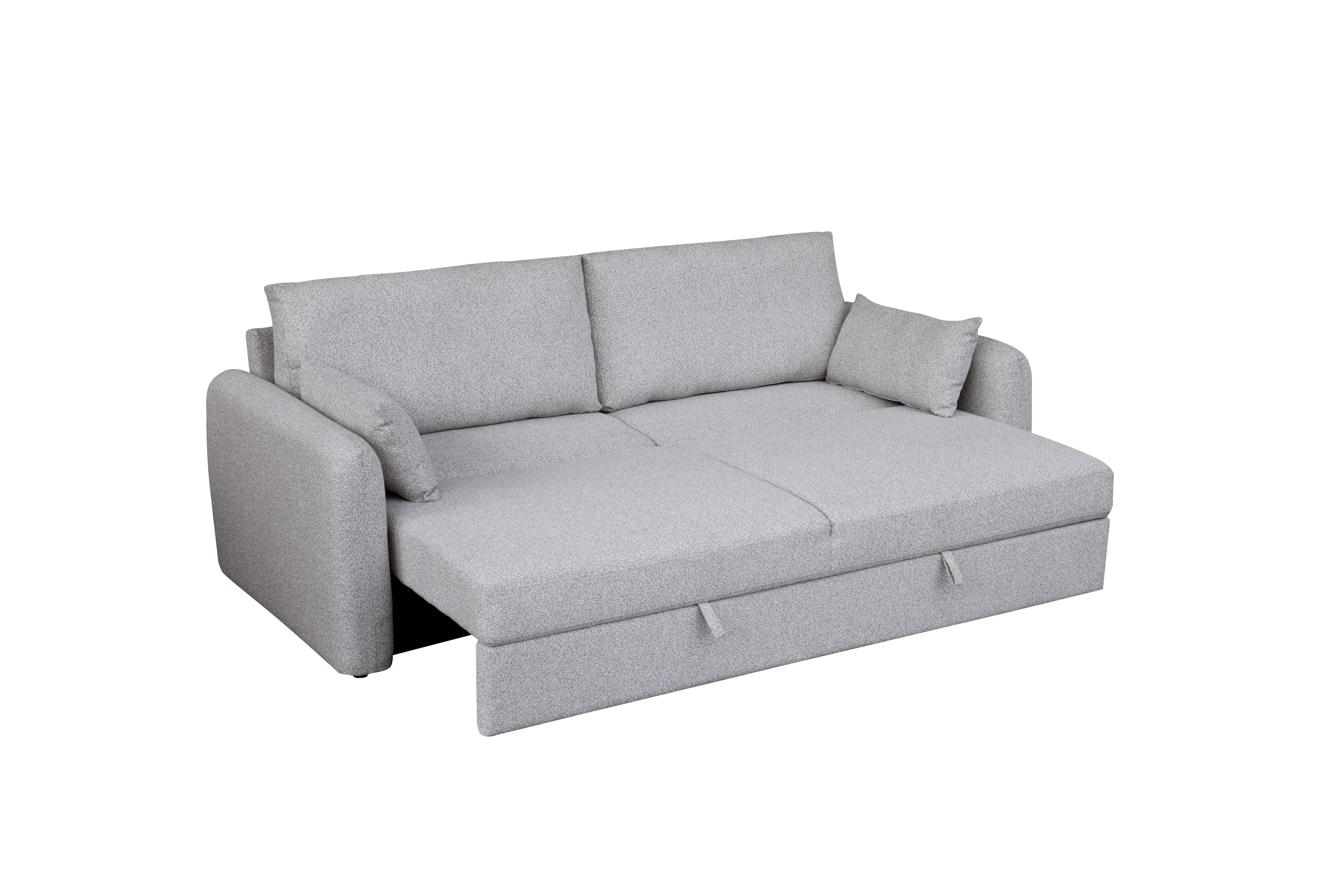 Sofá Cama Extraíble 210 cm Beige - vista 3 - Ref. 165-307