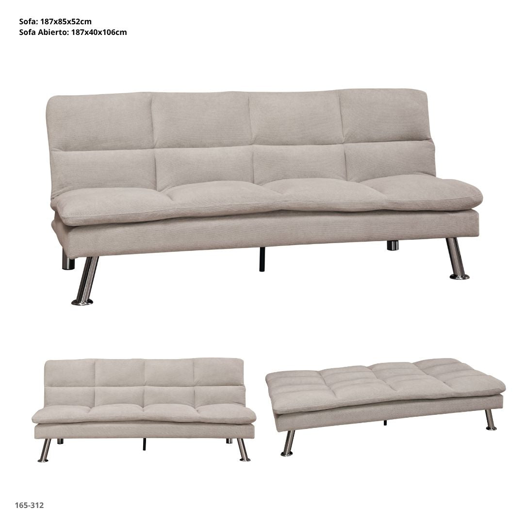 3-Seater Sofa Bed 187 cm