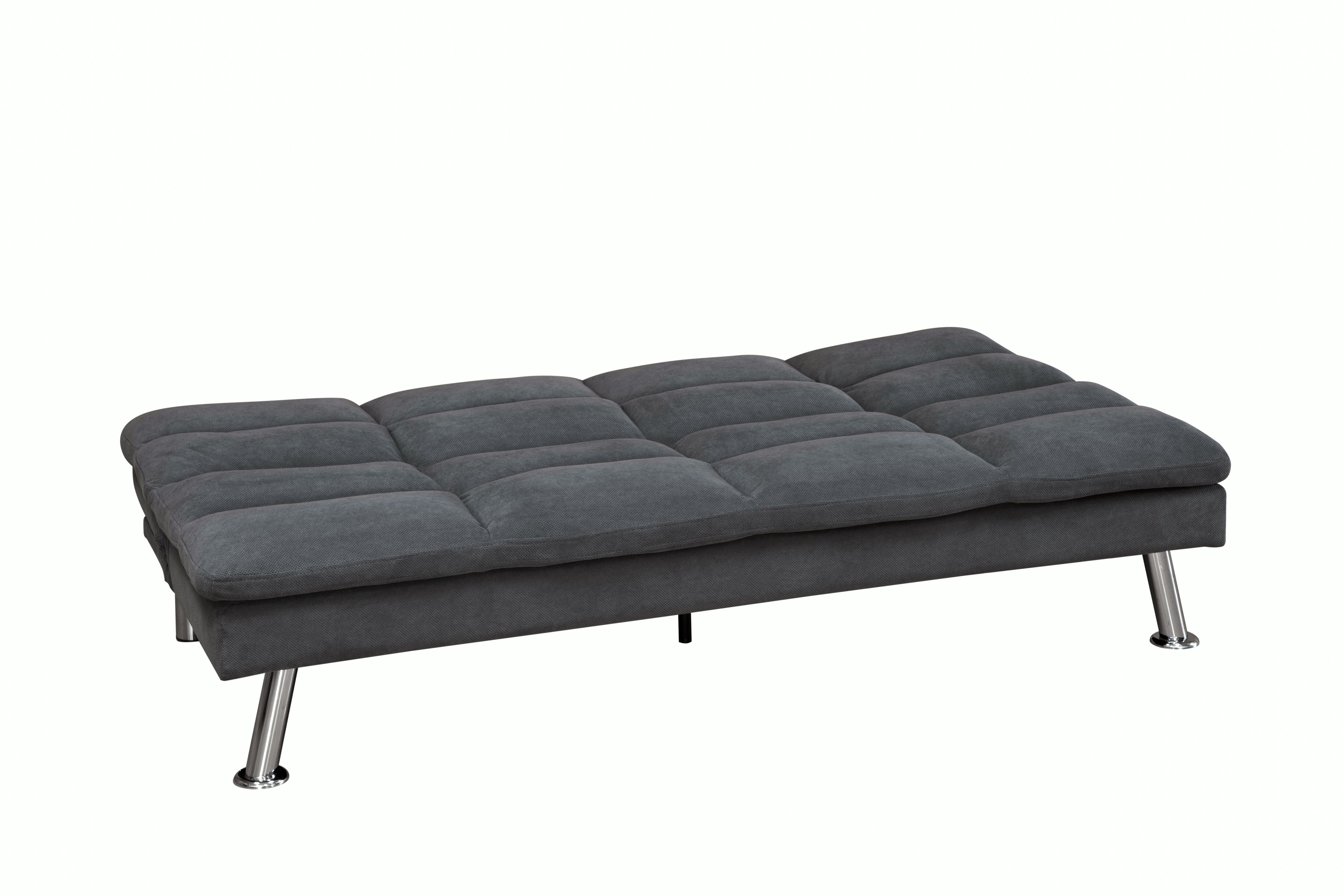 Sofá Cama 3 Puestos 187 cm Gris Oscuro - vista 3 - Ref. 165-314
