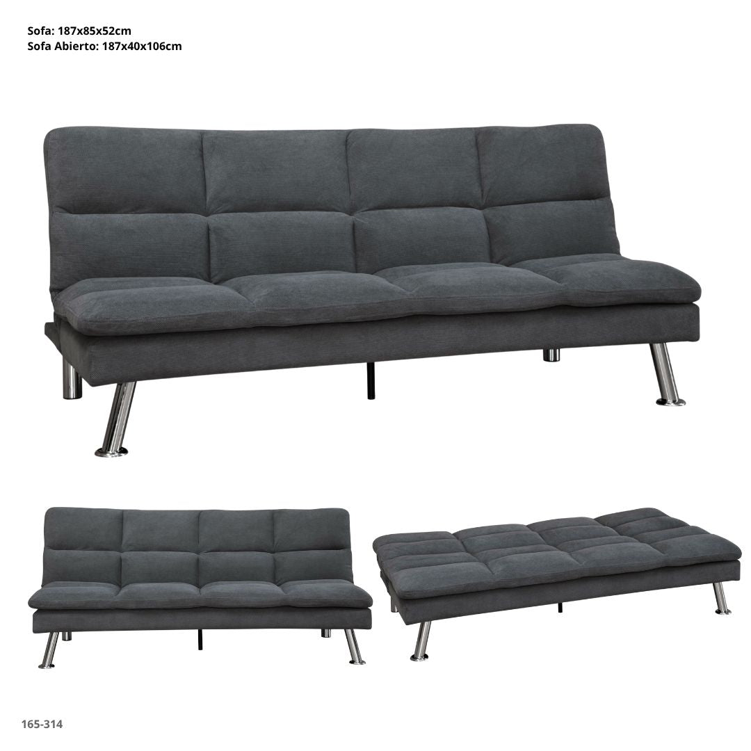 3-Seater Sofa Bed 187 cm