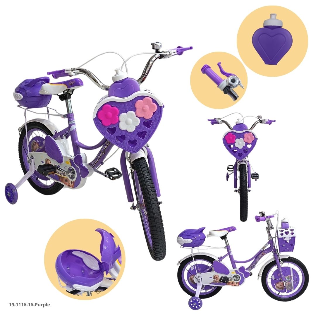Bicicleta Infantil Morado 16" - Ref. 19-1116-16-Purple