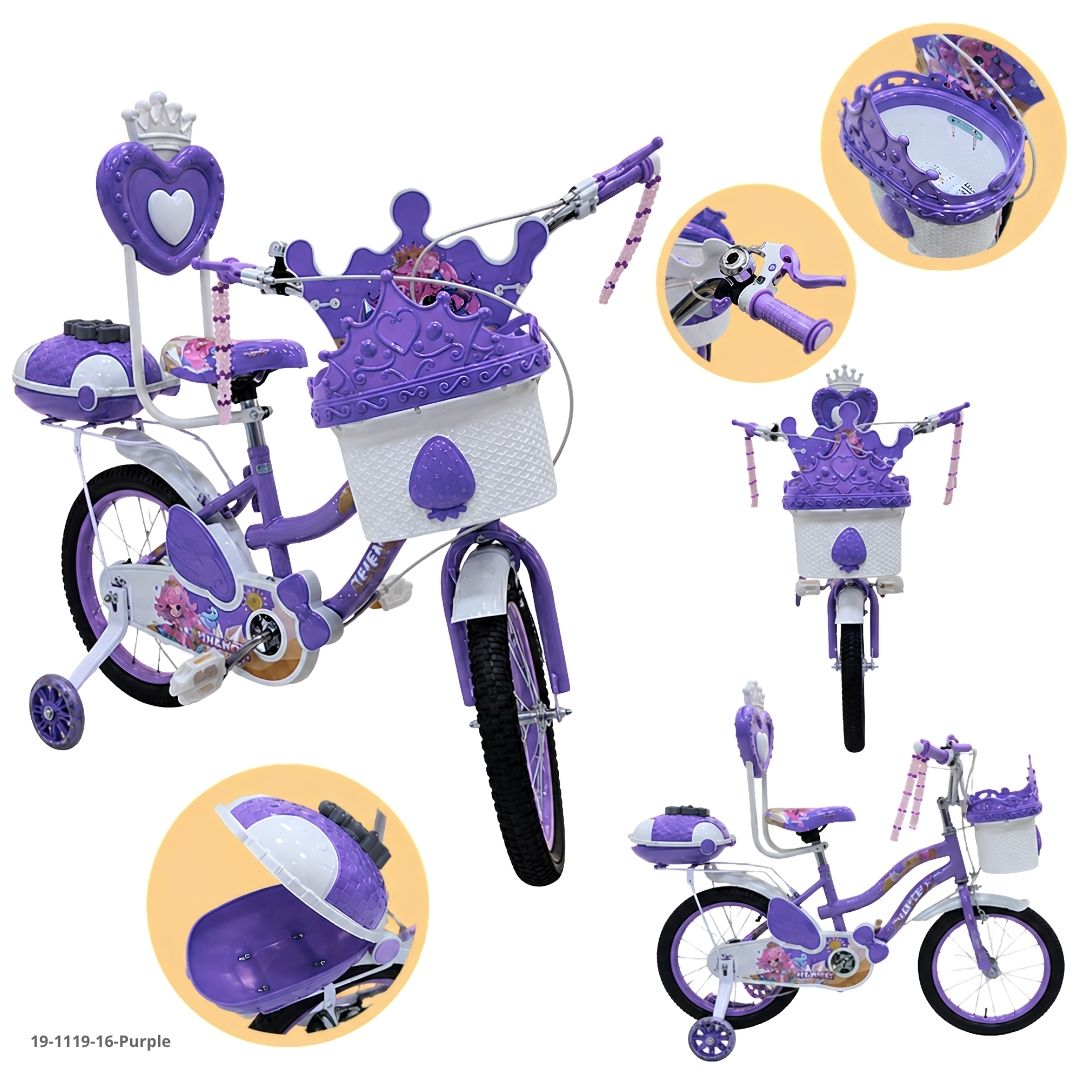 Bicicleta Infantil Morado 16" - Ref. 19-1119-16-Purple