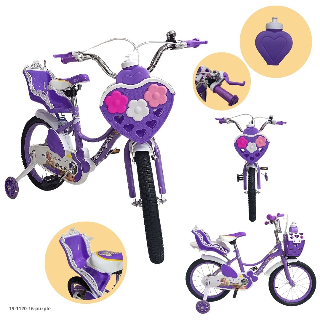 Bicicleta Infantil Morado 16" - Ref. 19-1120-16-purple