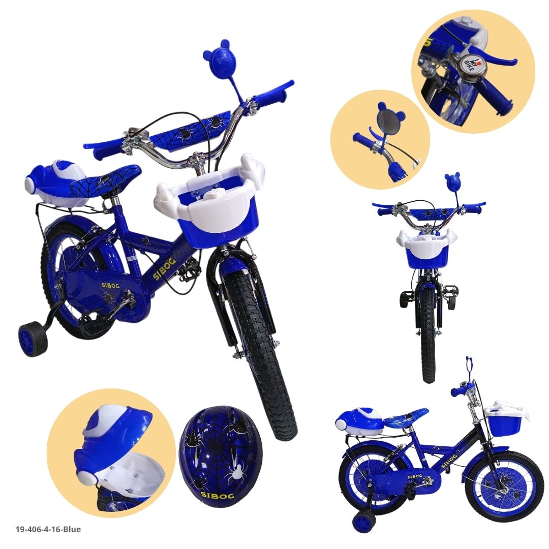 Bicicleta Infantil Azul 16" - Ref. 19-406-4-16-Blue