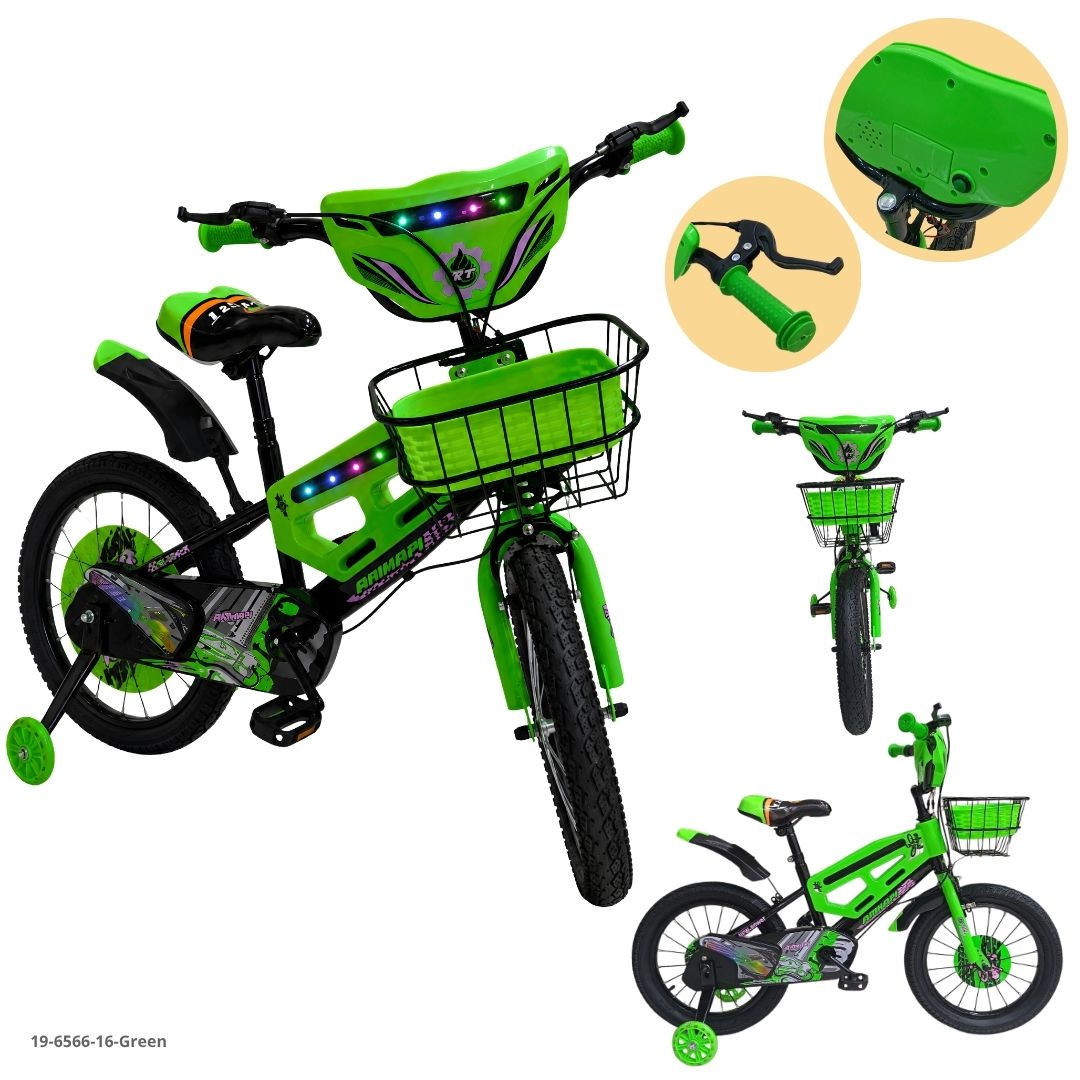 Bicicleta Infantil Verde 16" - Ref. 19-6566-16-Green