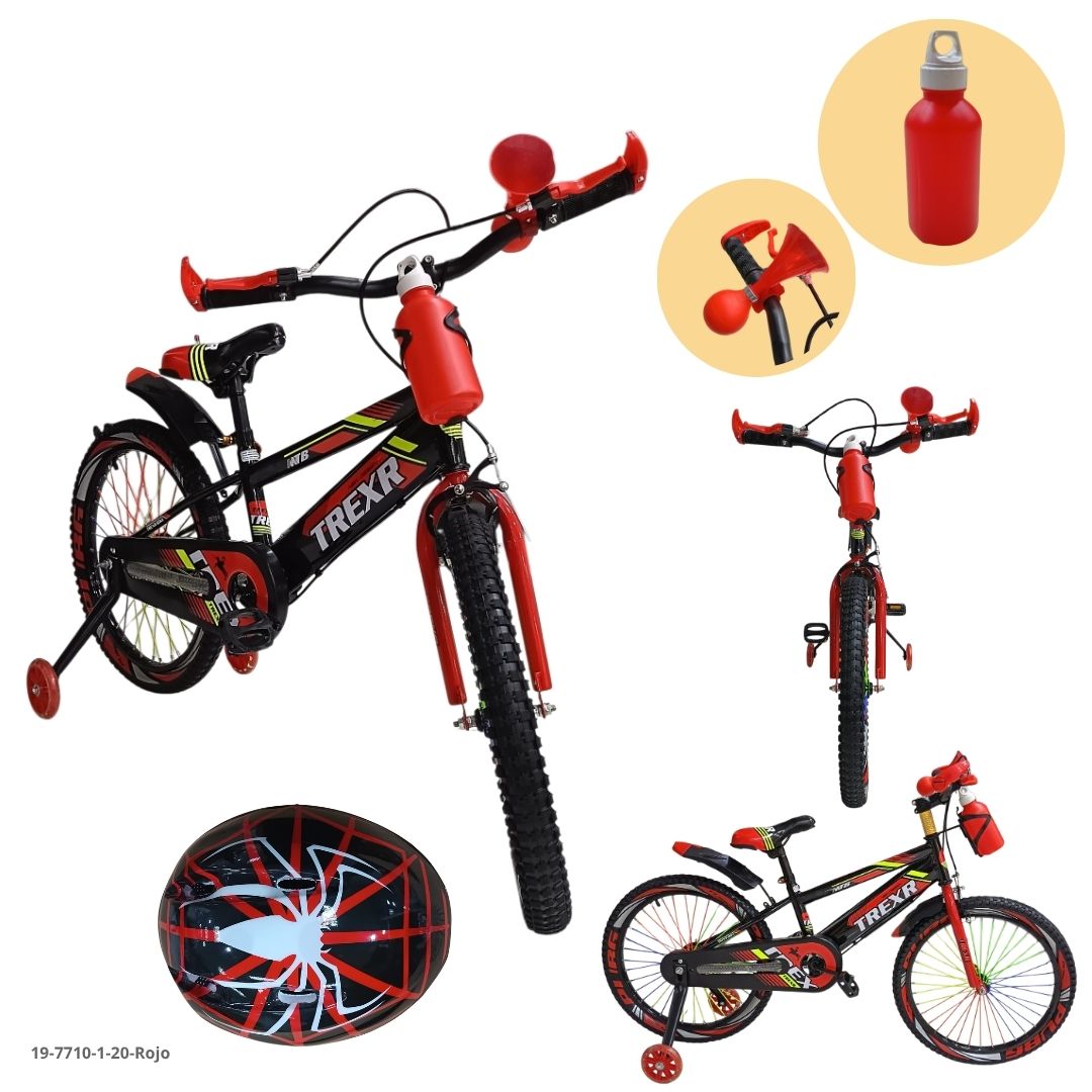 Bicicleta Infantil BMX Roja 20" - Ref. 19-7710-1-20-ROJO