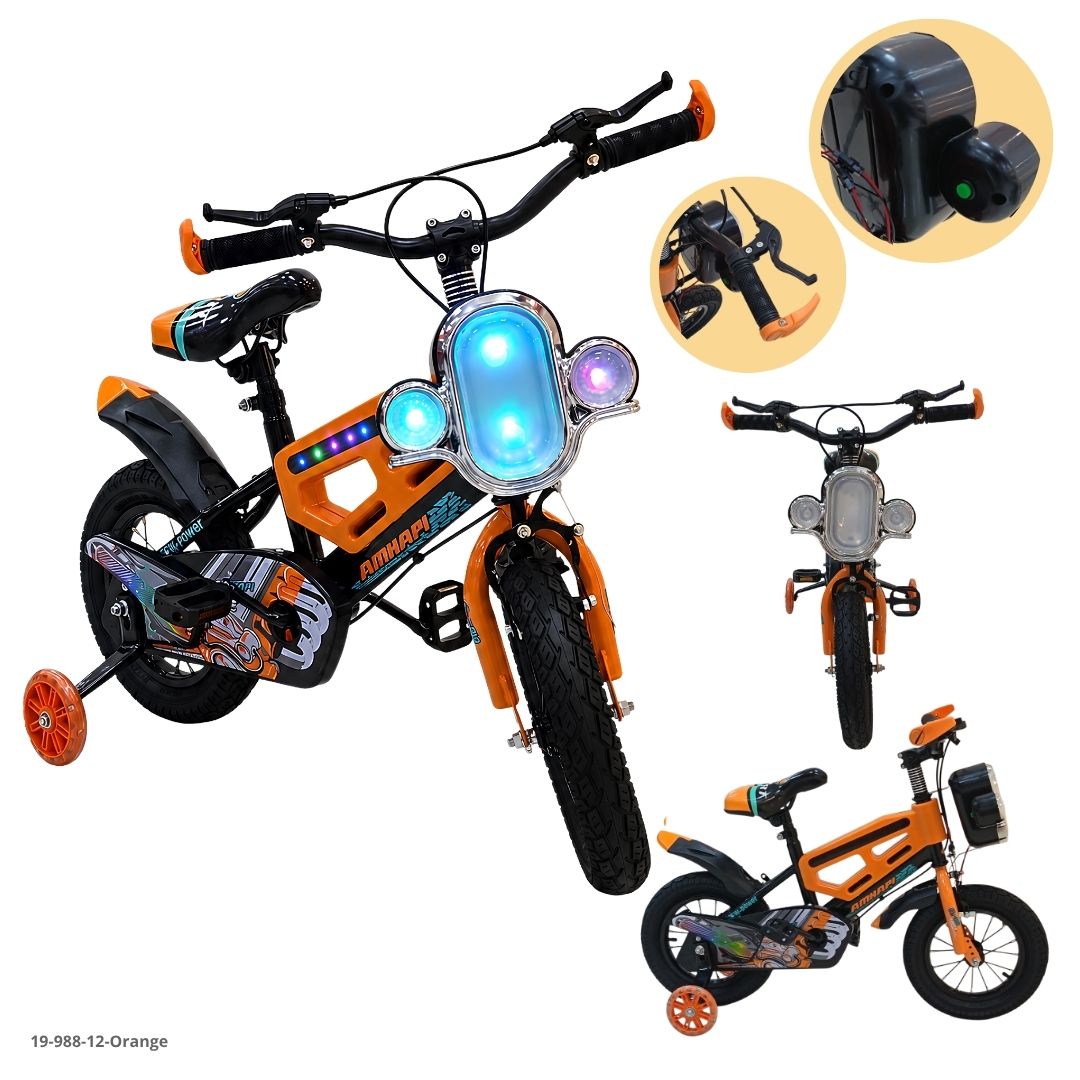 Bicicleta Infantil Naranja 12" - Ref. 19-988-12-Orange