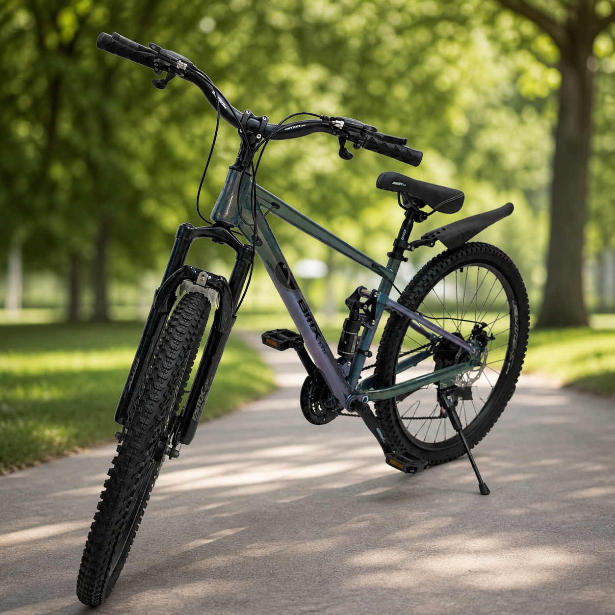 Bicicleta Negra 26" en ambiente de parque