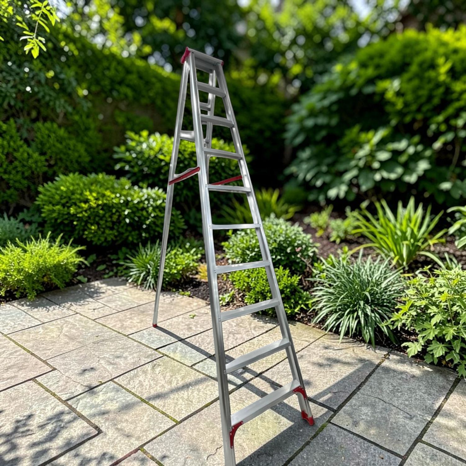 Escalera de Aluminio 10 Peldaños en ambiente