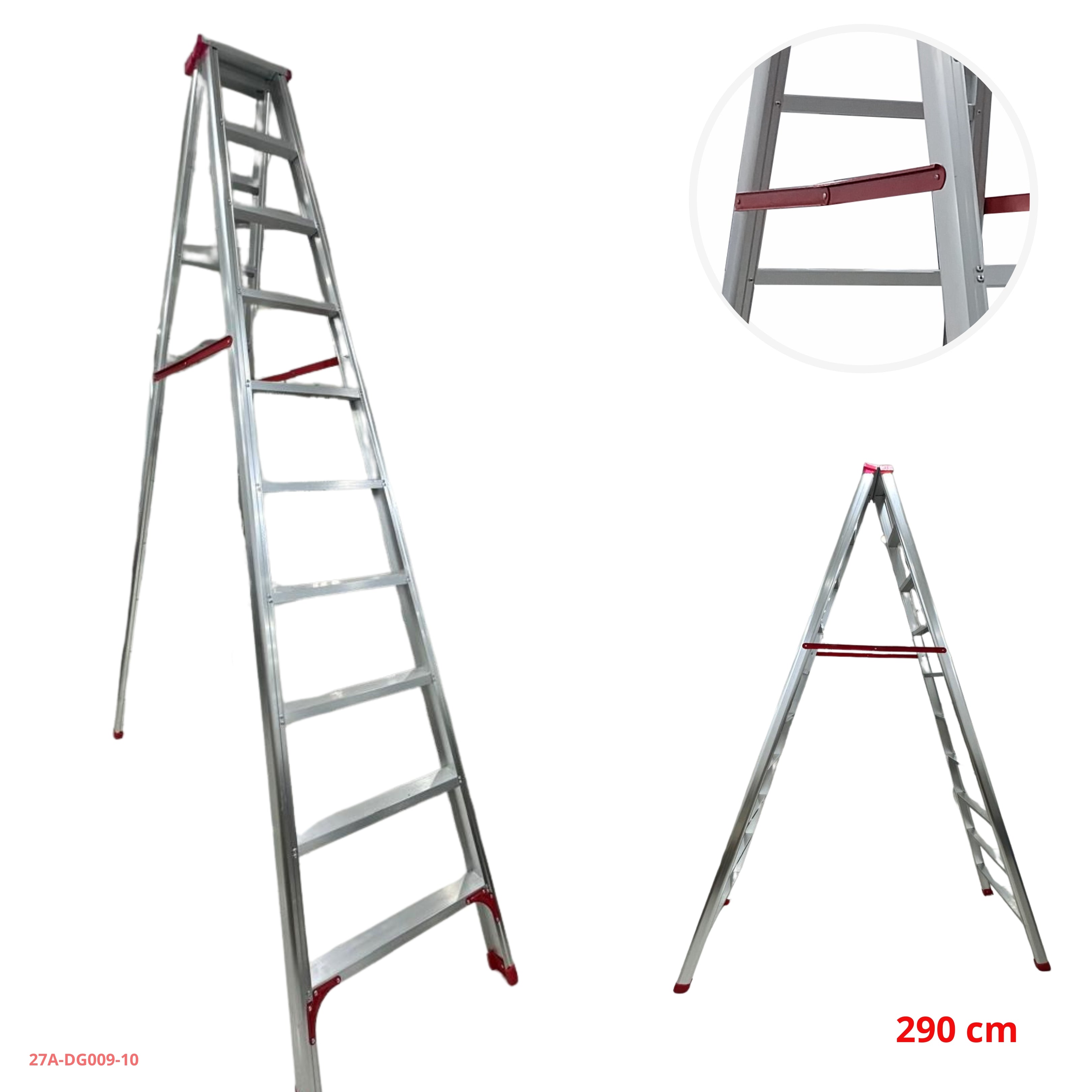 ESCALERA DE ALUMINIO 10 PELDAÑOS