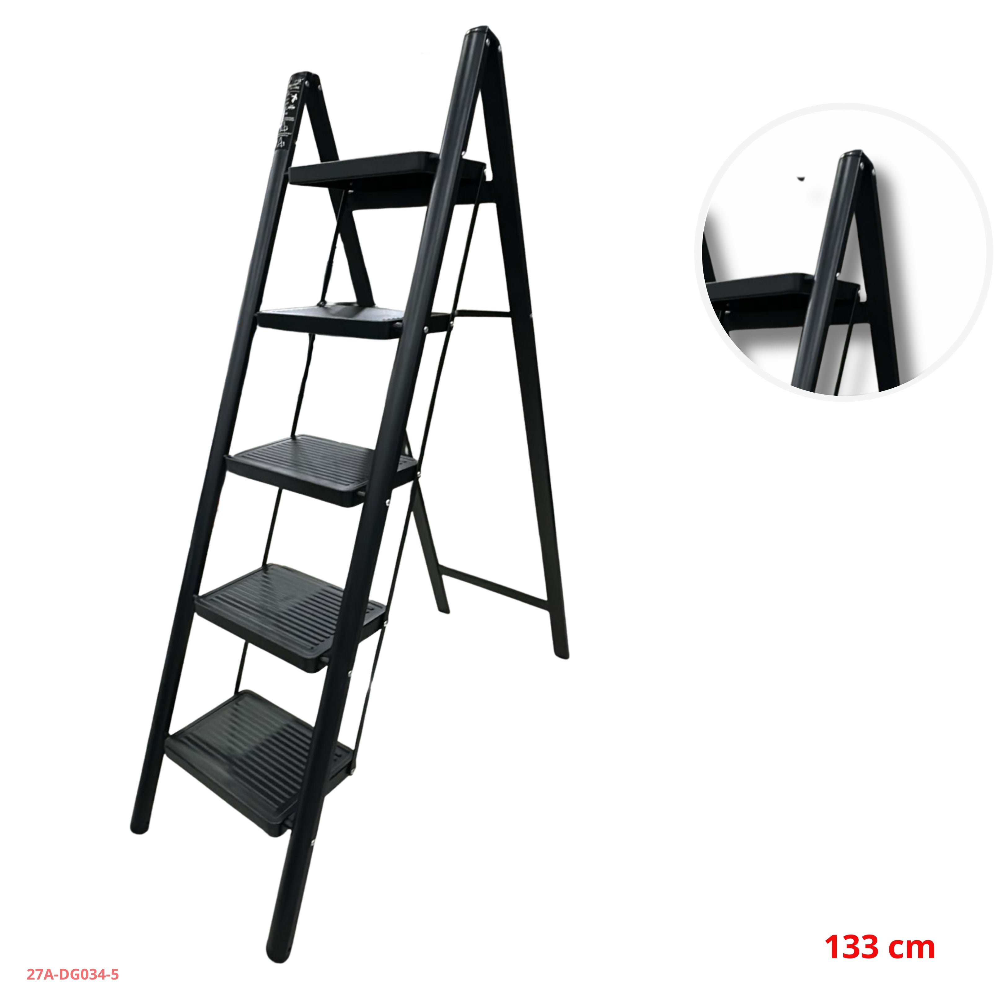 ESCALERA NEGRA DE ACERO