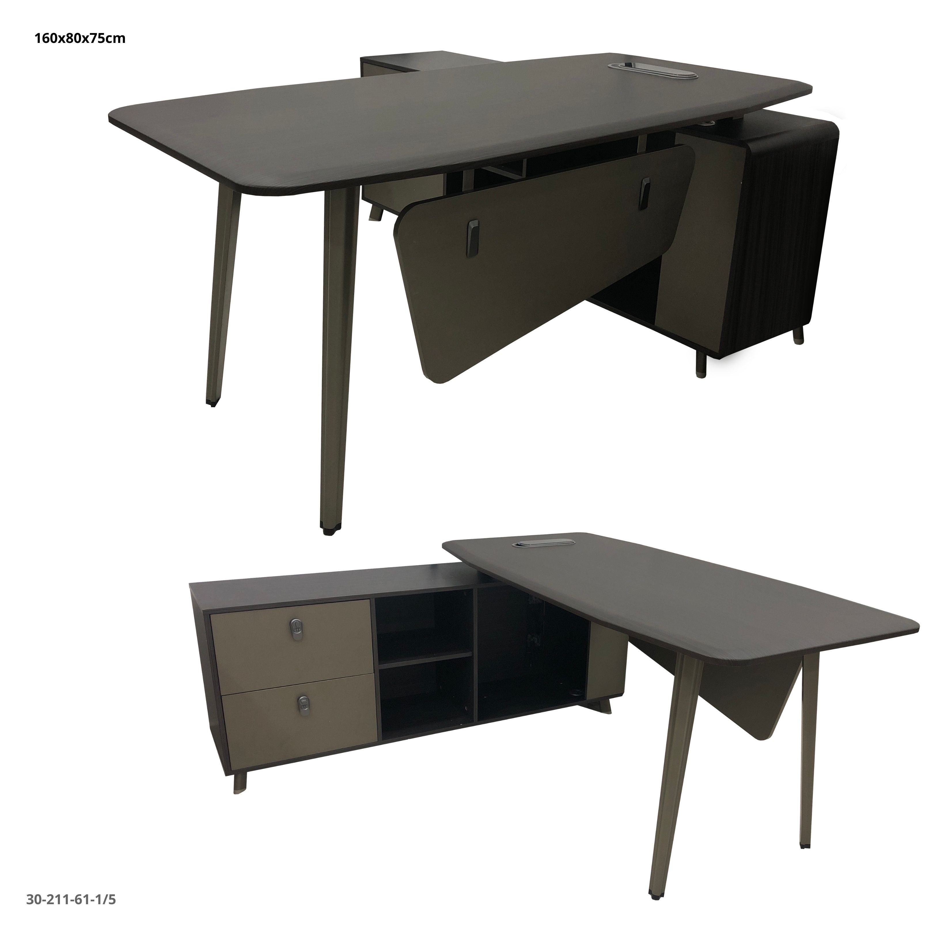 ESCRITORIO L 160*80*75CM CON GABINETE