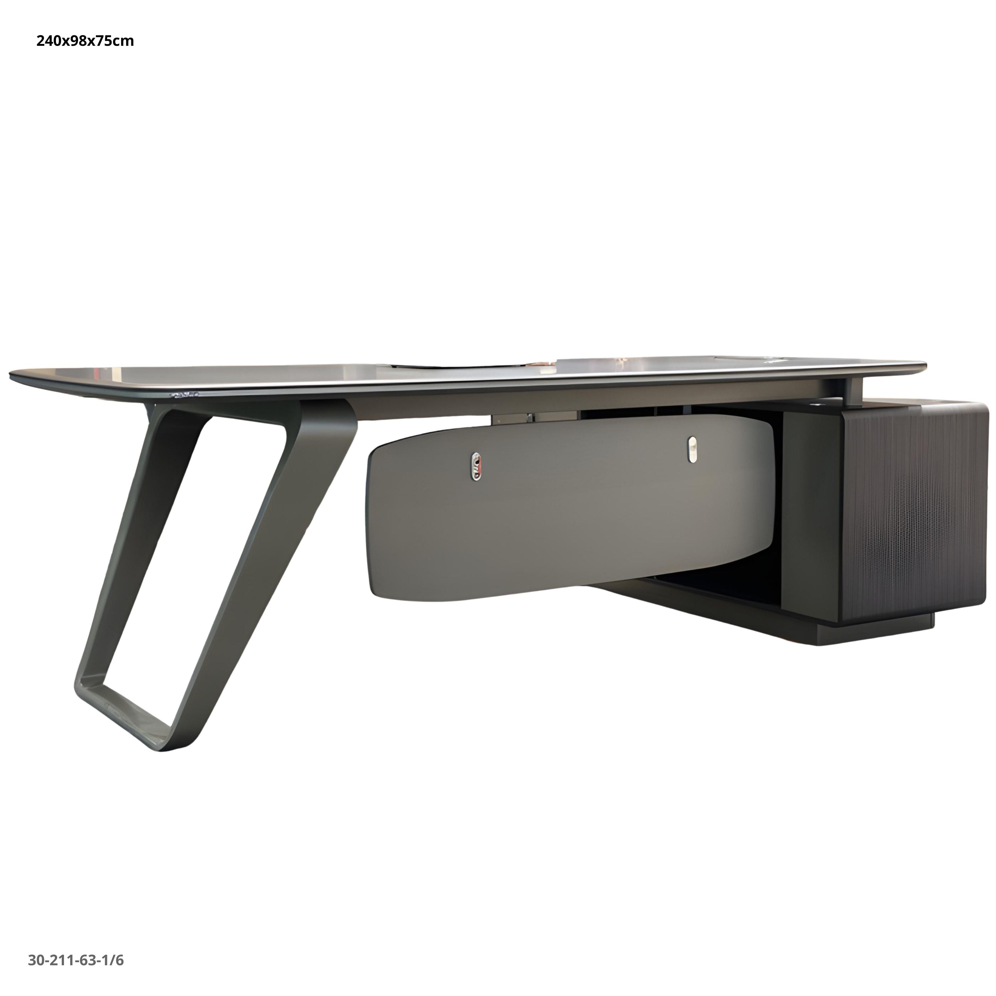 ESCRITORIO L 240*98*75CM CON GABINETE