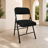 Silla Plegable de Tela Negra - vista 2 (30-212-145)