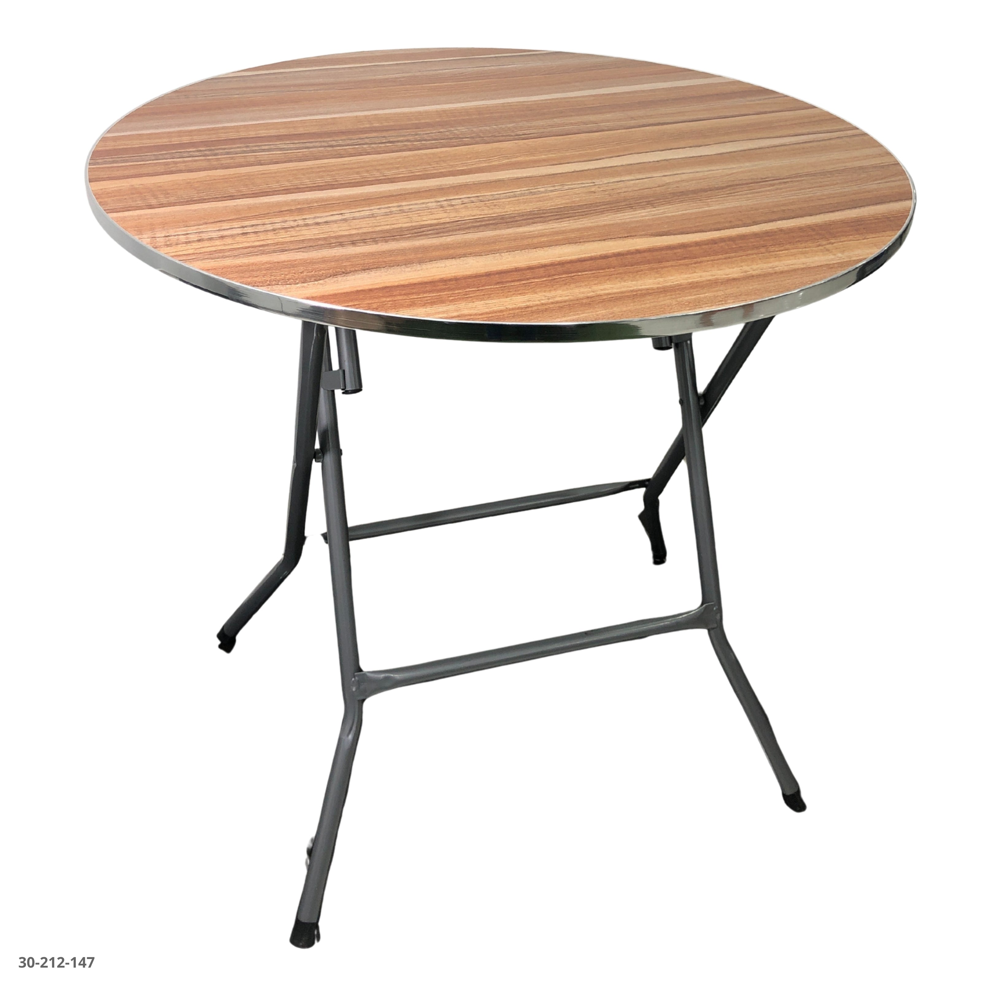 MESA REDONDA SANDALO C/BORDES PLATEADO