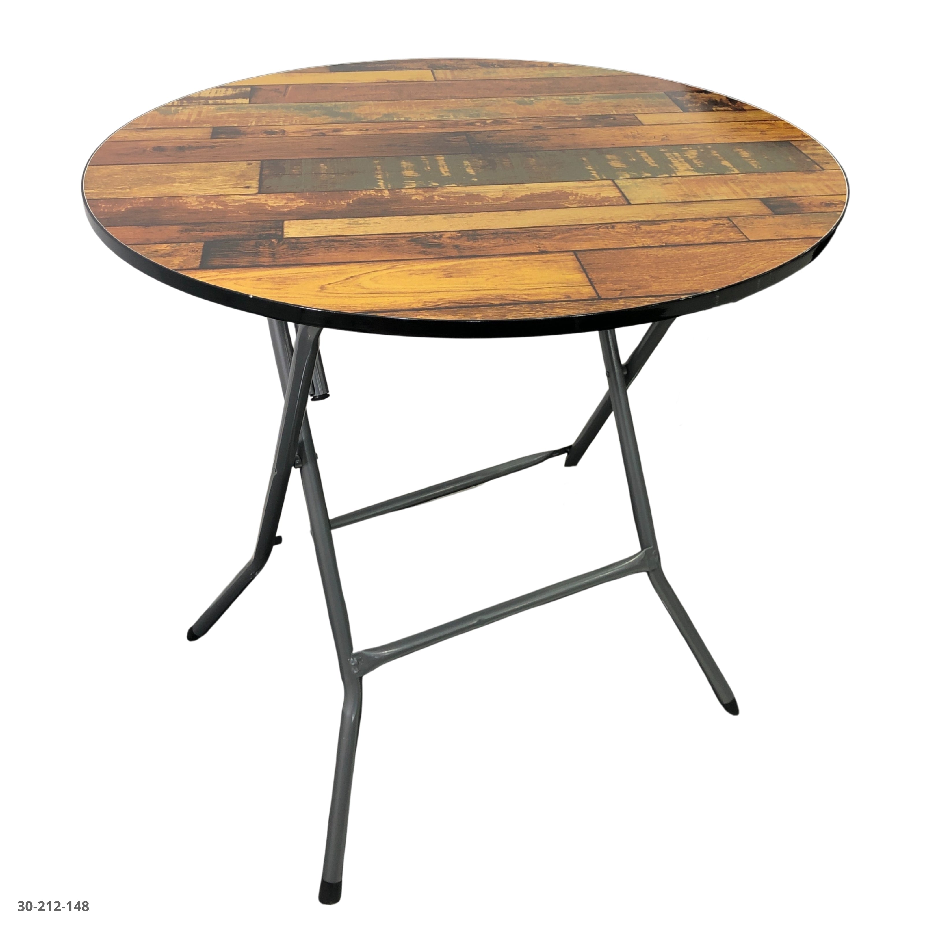 MESA REDONDA SANDALO C/BORDES NEGRO