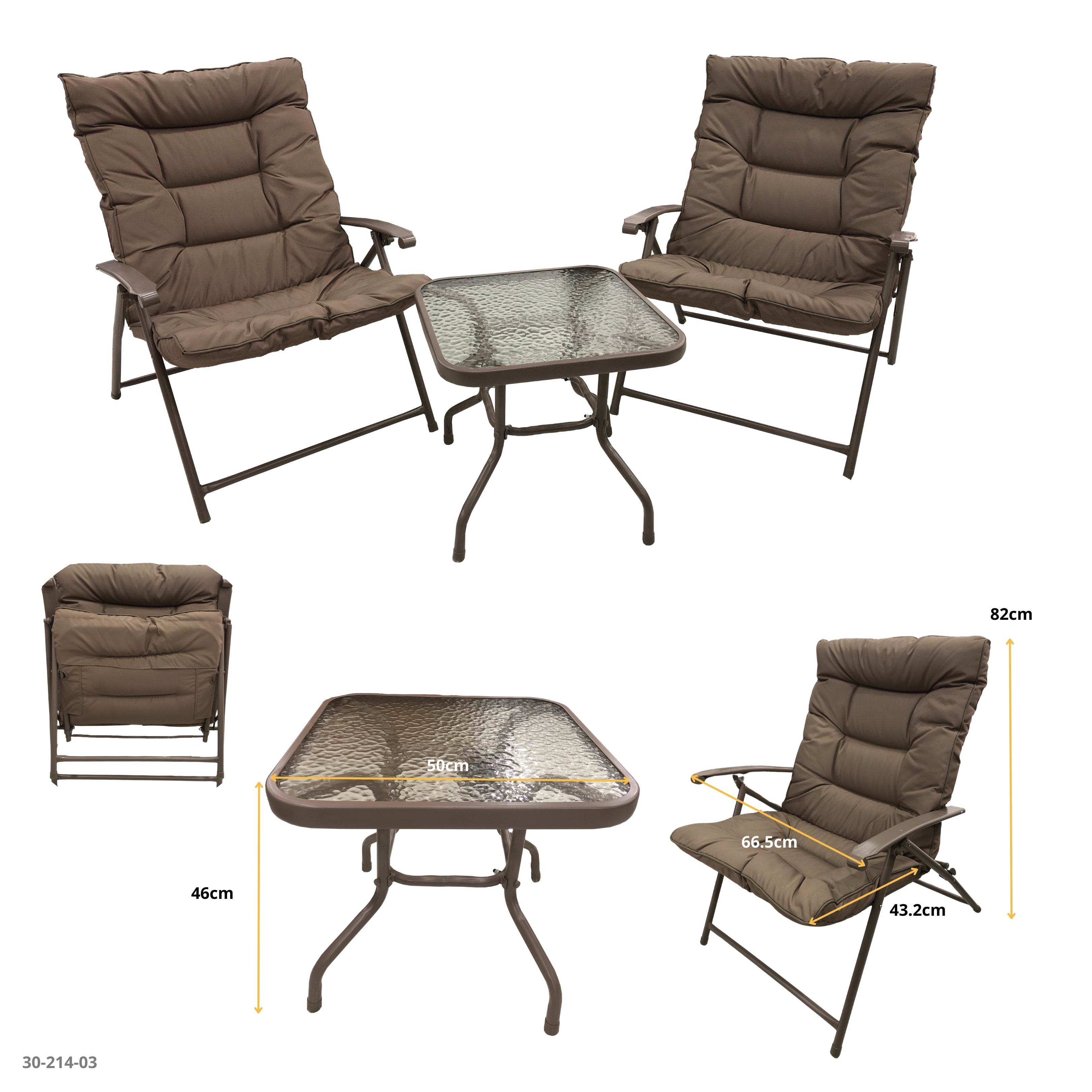 JGO 2 SILLAS +MESA CREMA  50X50X46 1