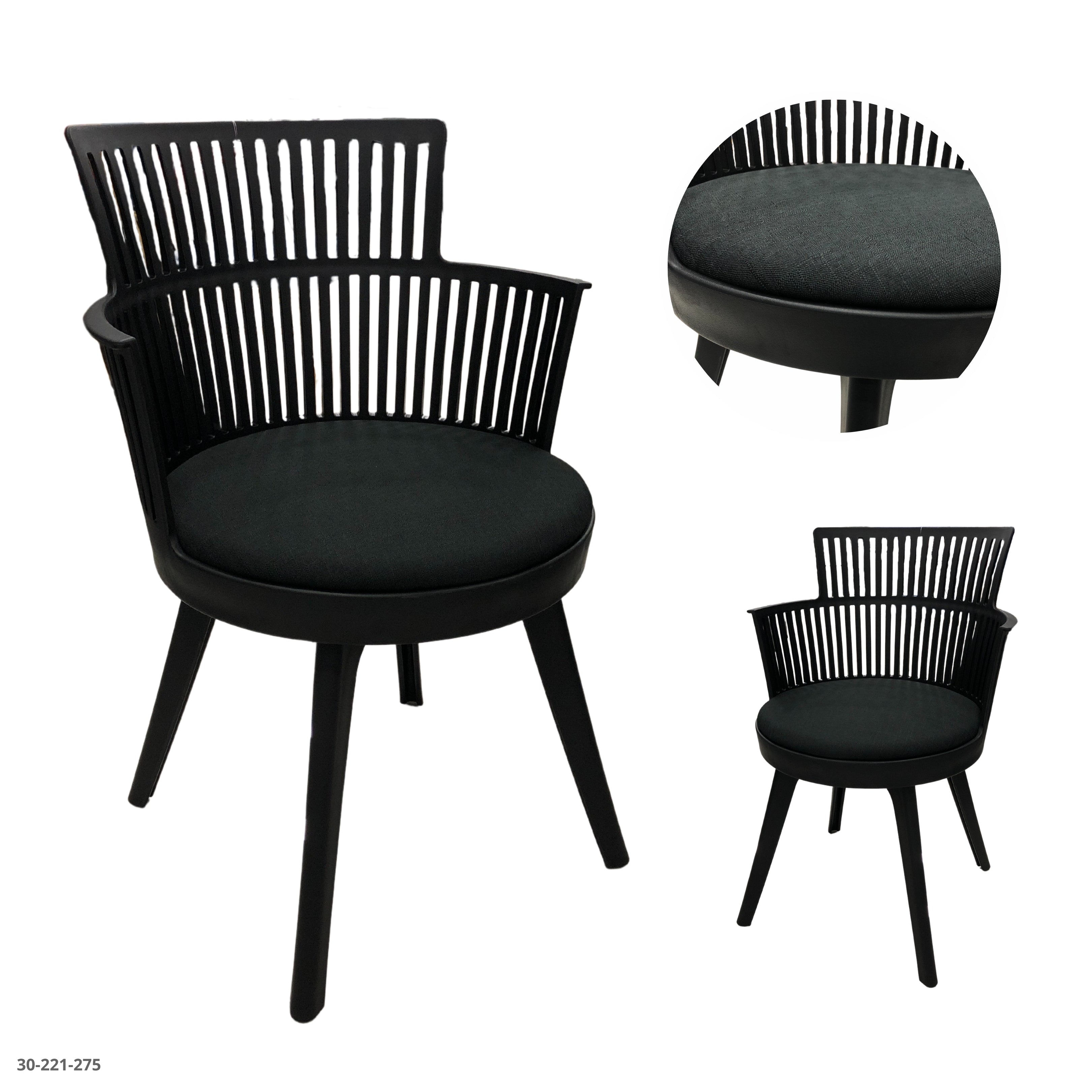 SILLA MODERNA NEGRA