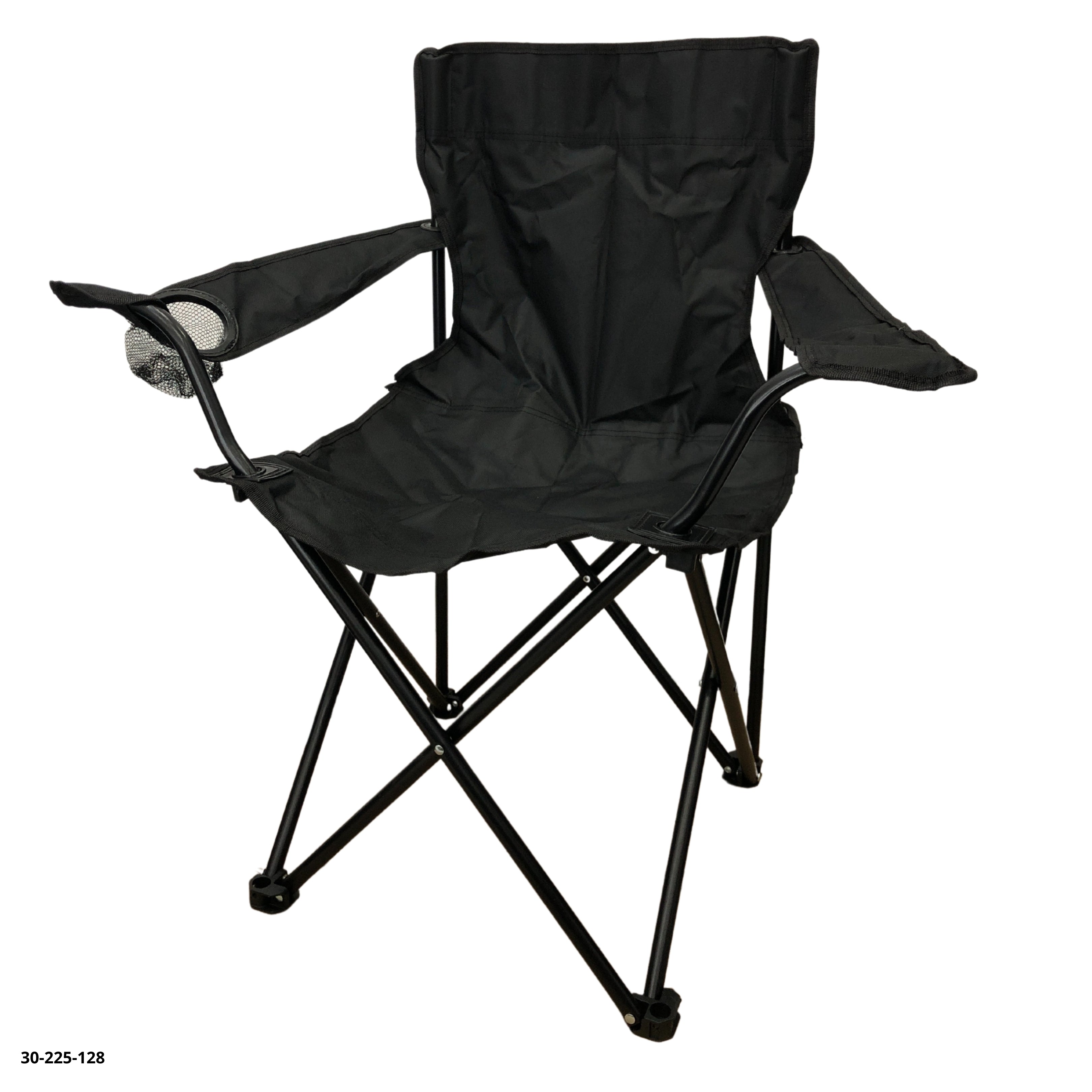 Silla de camping negra