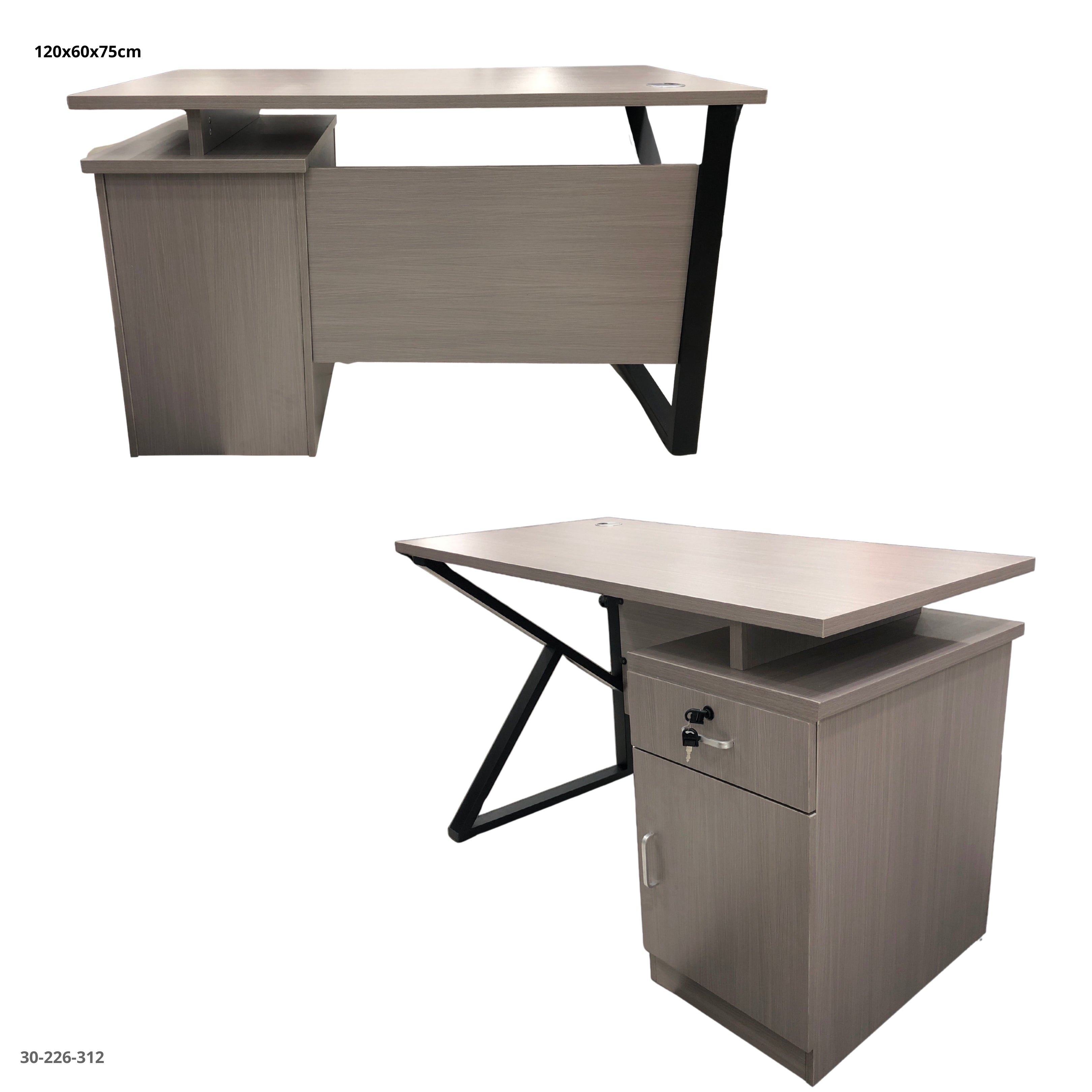 ESCRITORIO DE OFICINA  120*60*75 C/GABINETE