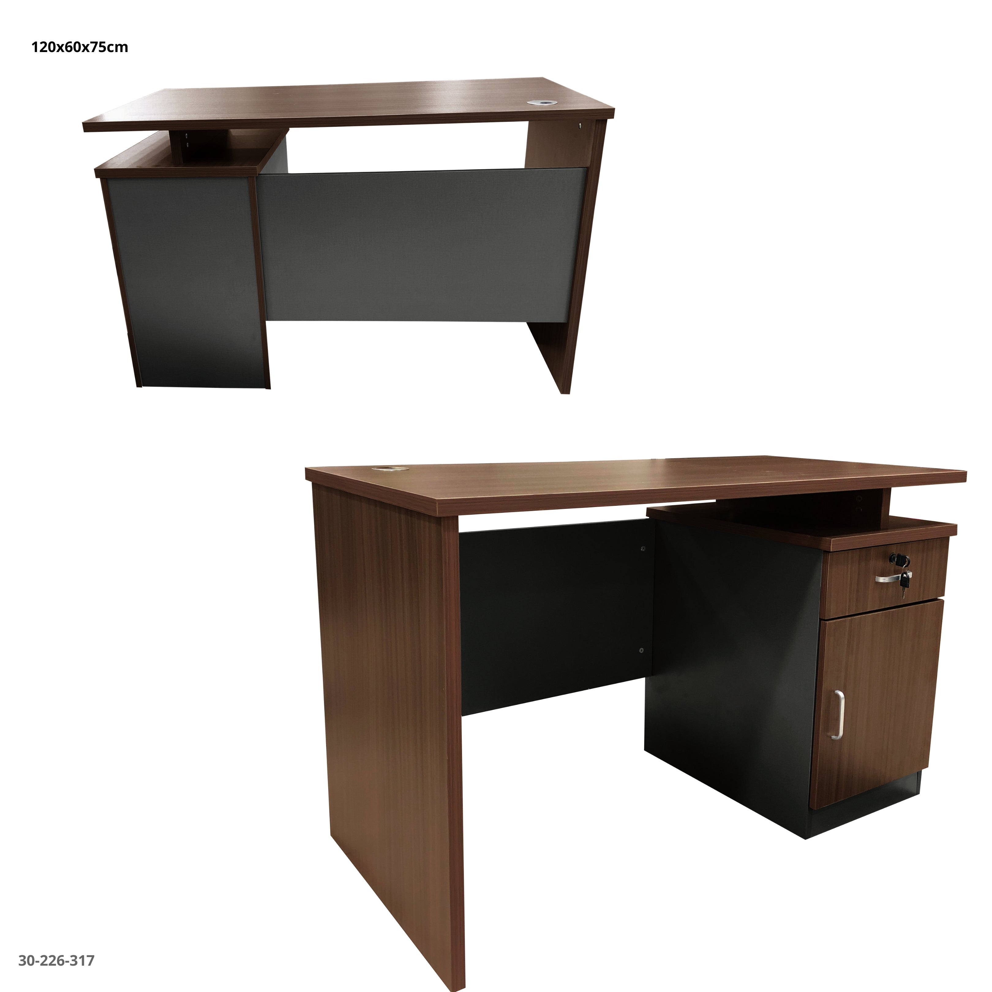 ESCRITORIO DE OFFICINA  120*60*75CM C/GABINETE