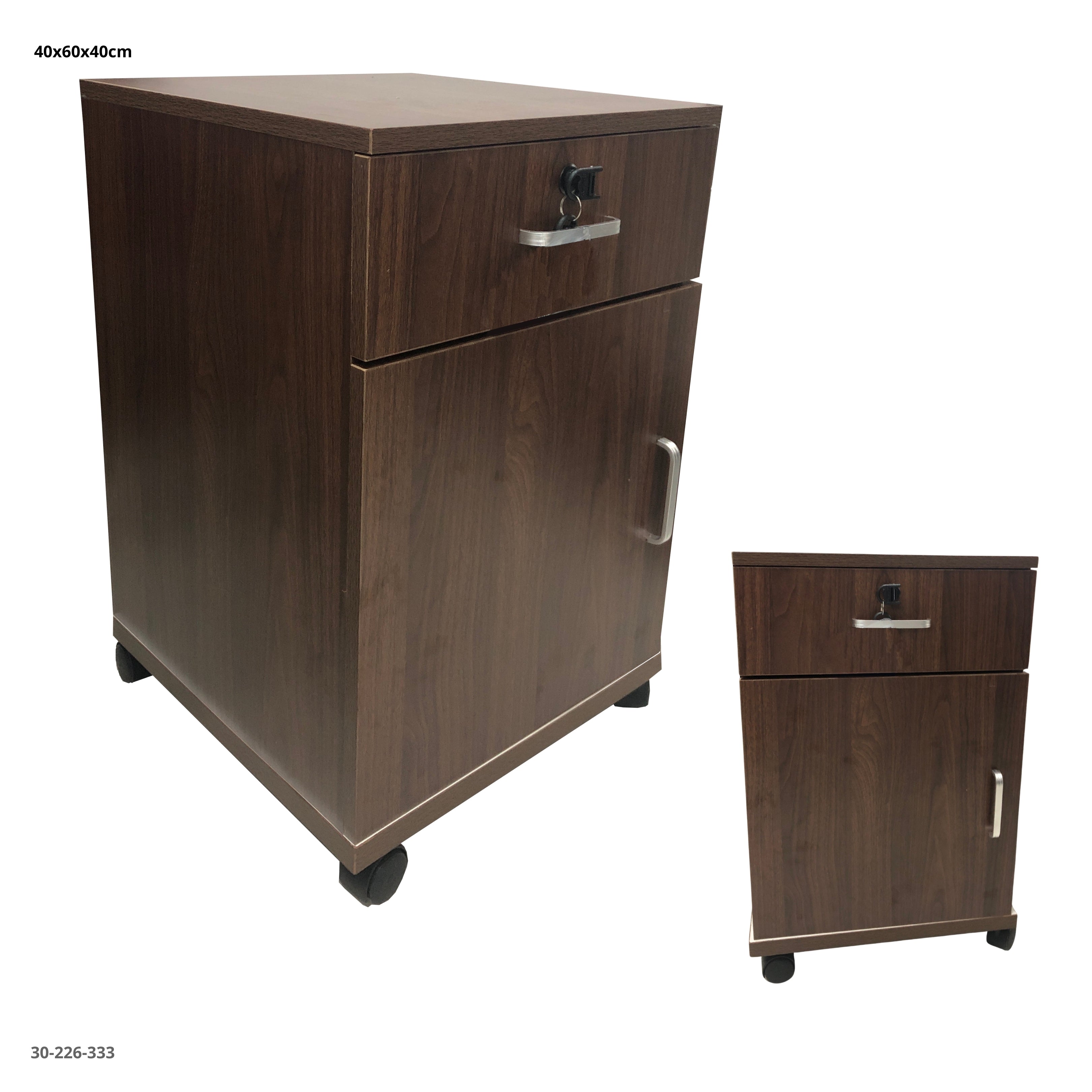 GABINETE DE OFICINA 2 GAVETAS   40*40*60