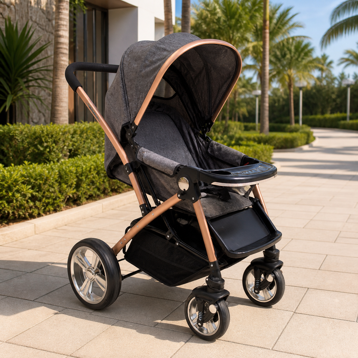 Coche Gris de Bebe