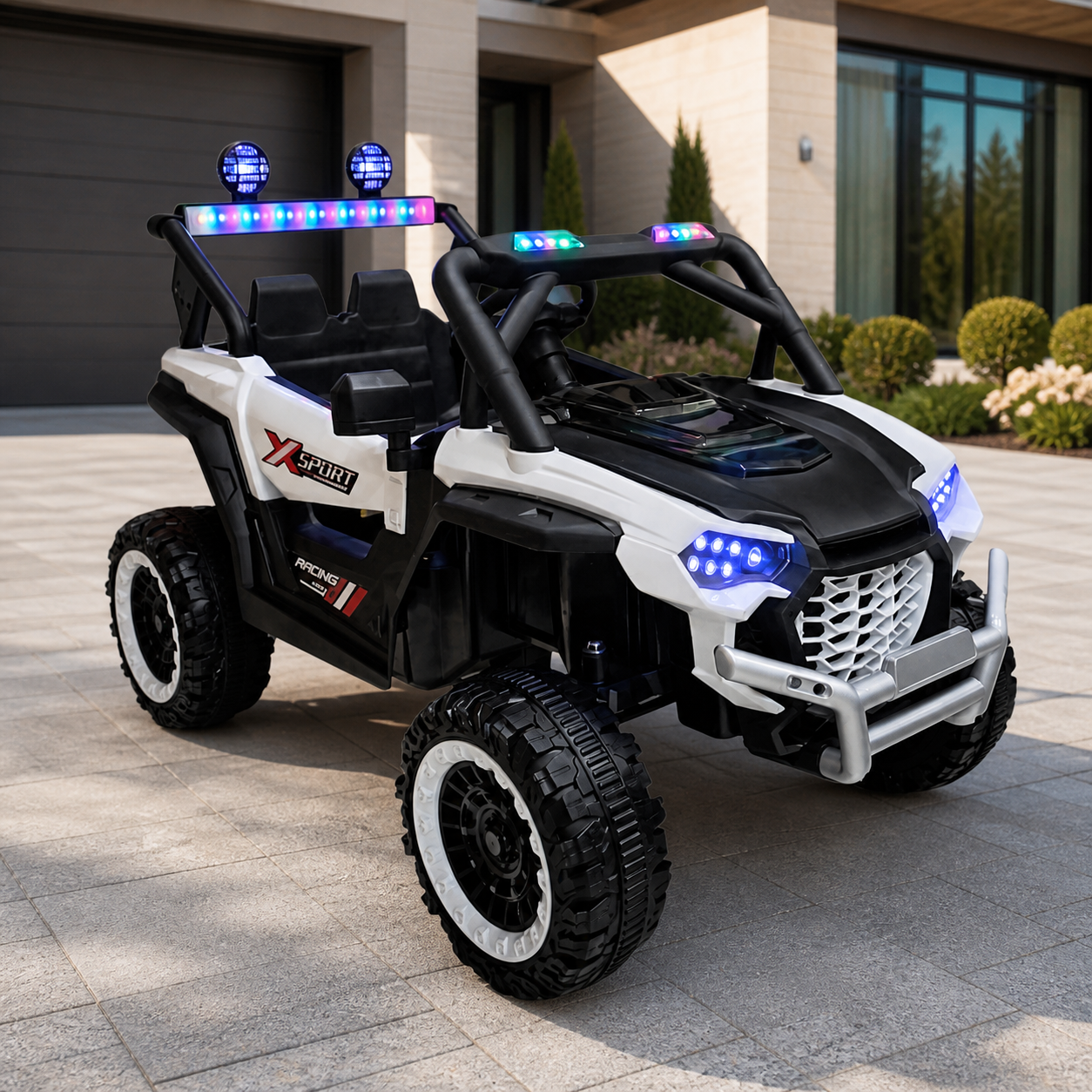 Carro Eléctrico Montable Buggy X-Sport Racing 4x4 para Niños en ambiente exterior