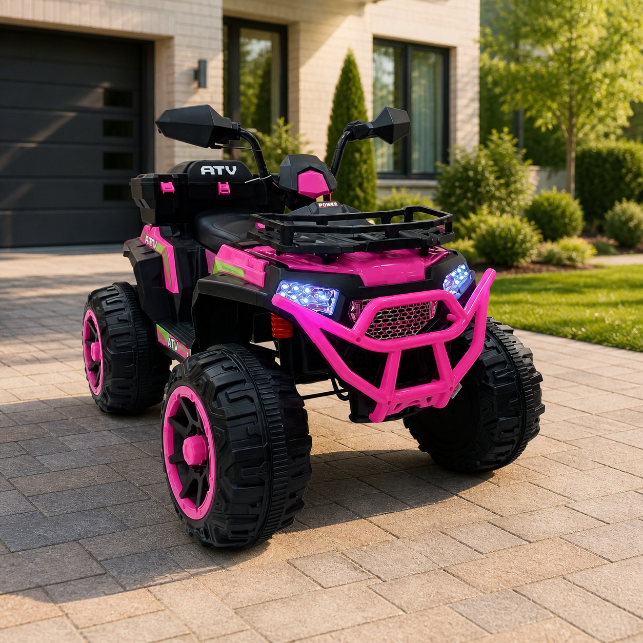 Atv Cuadriciclo Eléctrico Montable Atv 900 para Niños en ambiente exterior
