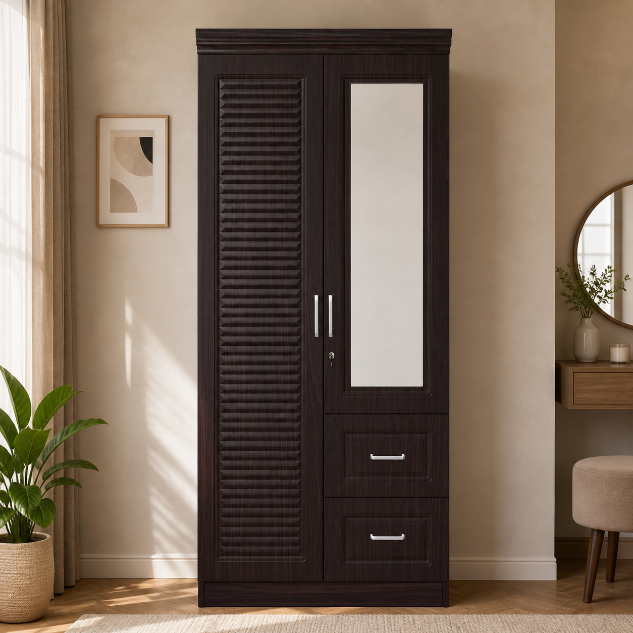 Armario Wengue 80*50*195 W082-7R en ambiente