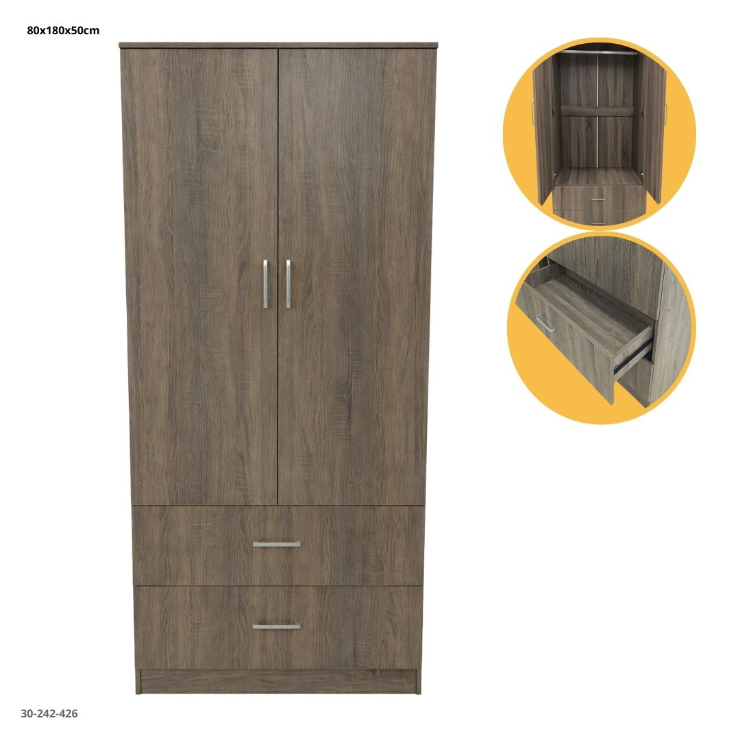 ARMARIO SONOMA OSCURO 80*50*180 CM WP02-9