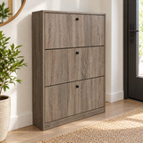 Zapatera 3 Compartimentos Abatibles 80x24x112 cm SP23B en ambiente