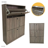 Zapatera 3 Compartimentos Abatibles 80x24x112 cm SP23B - vista 2 (30-242-428)