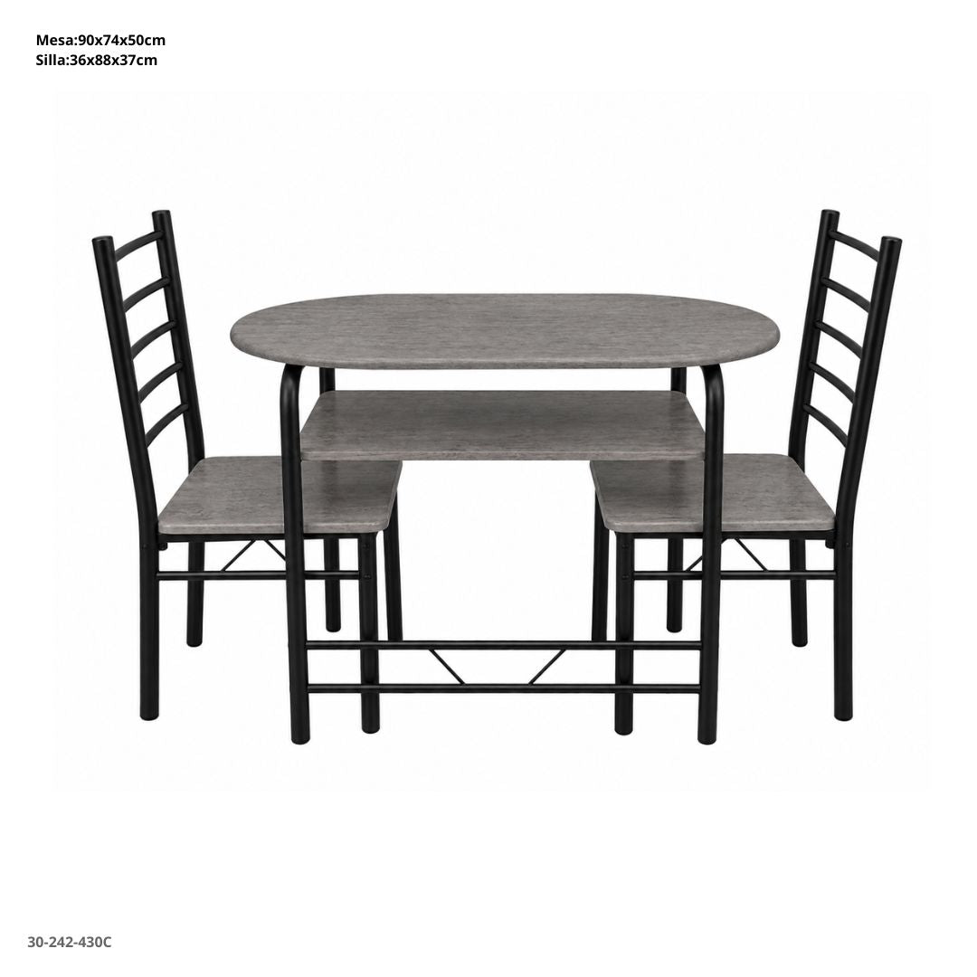 PLASTIC 5-SEAT TERRACE SET SATANA / 8-0138