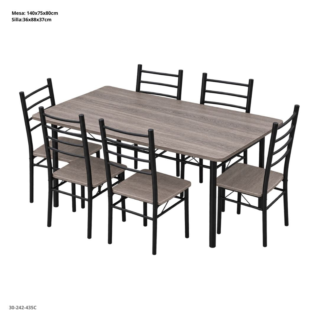 JUEGO DE COMEDOR 6 SILLAS