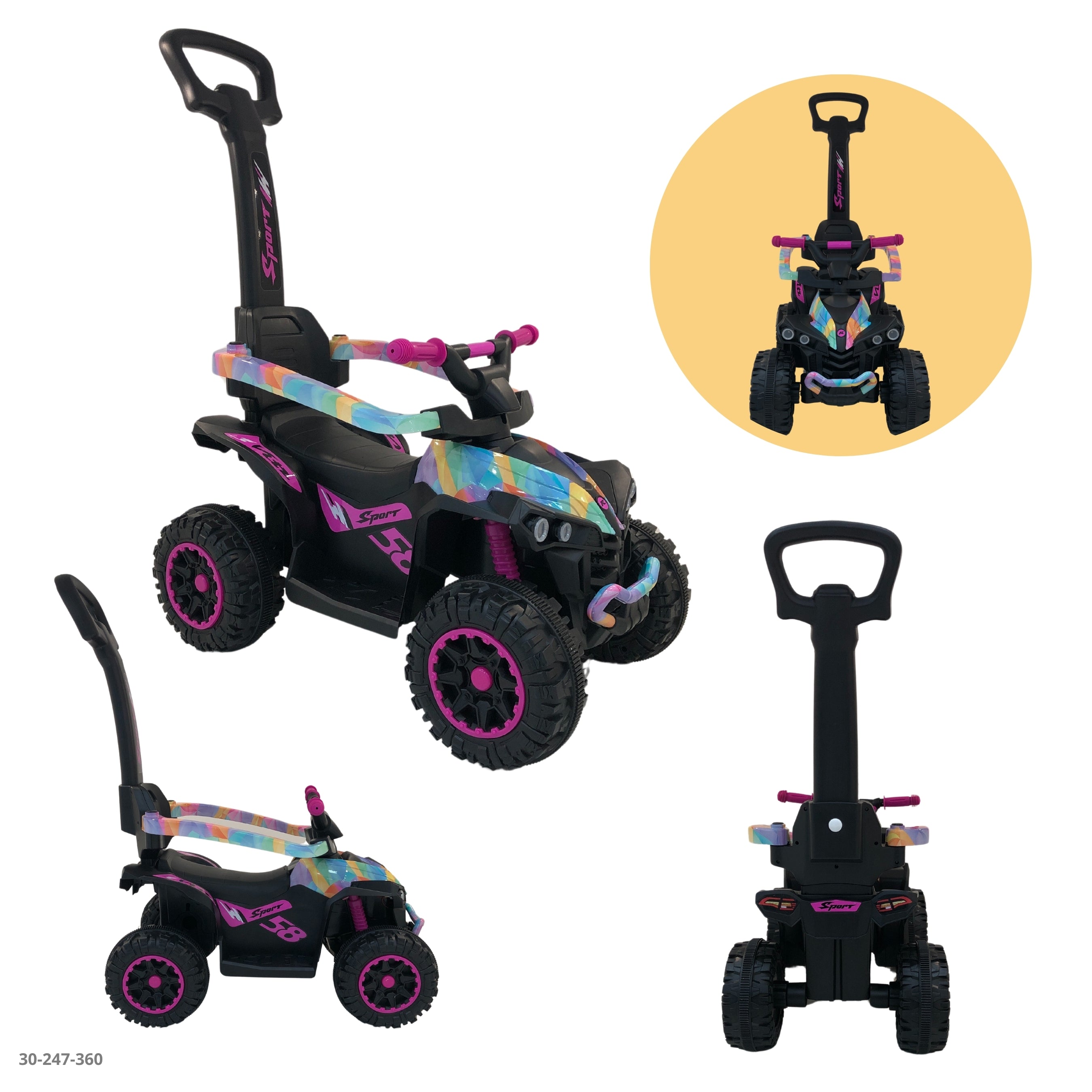 Moto ATV de empuje multicolor 30-247-360