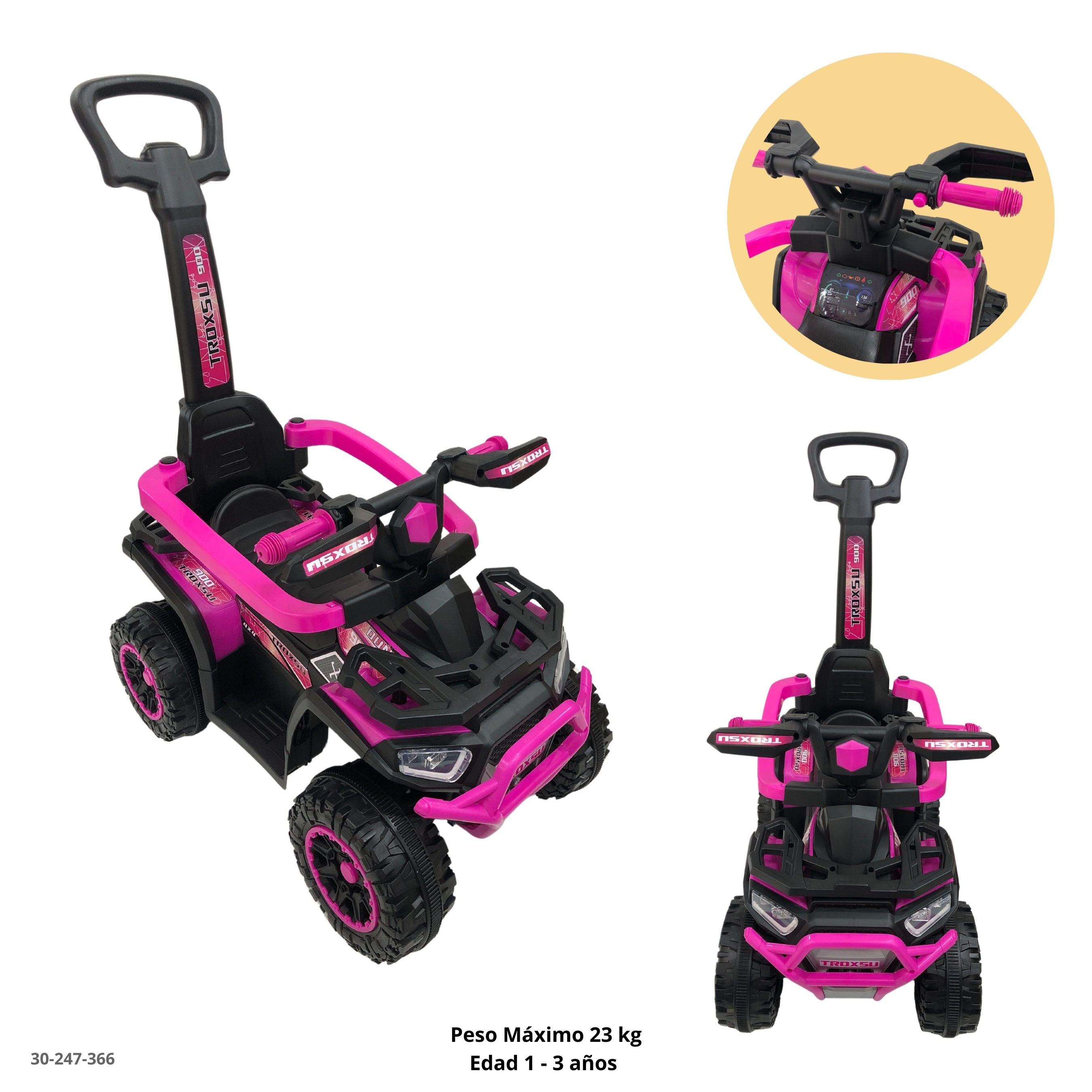 MOTO  ROSA PARA NIÑA FUSIA